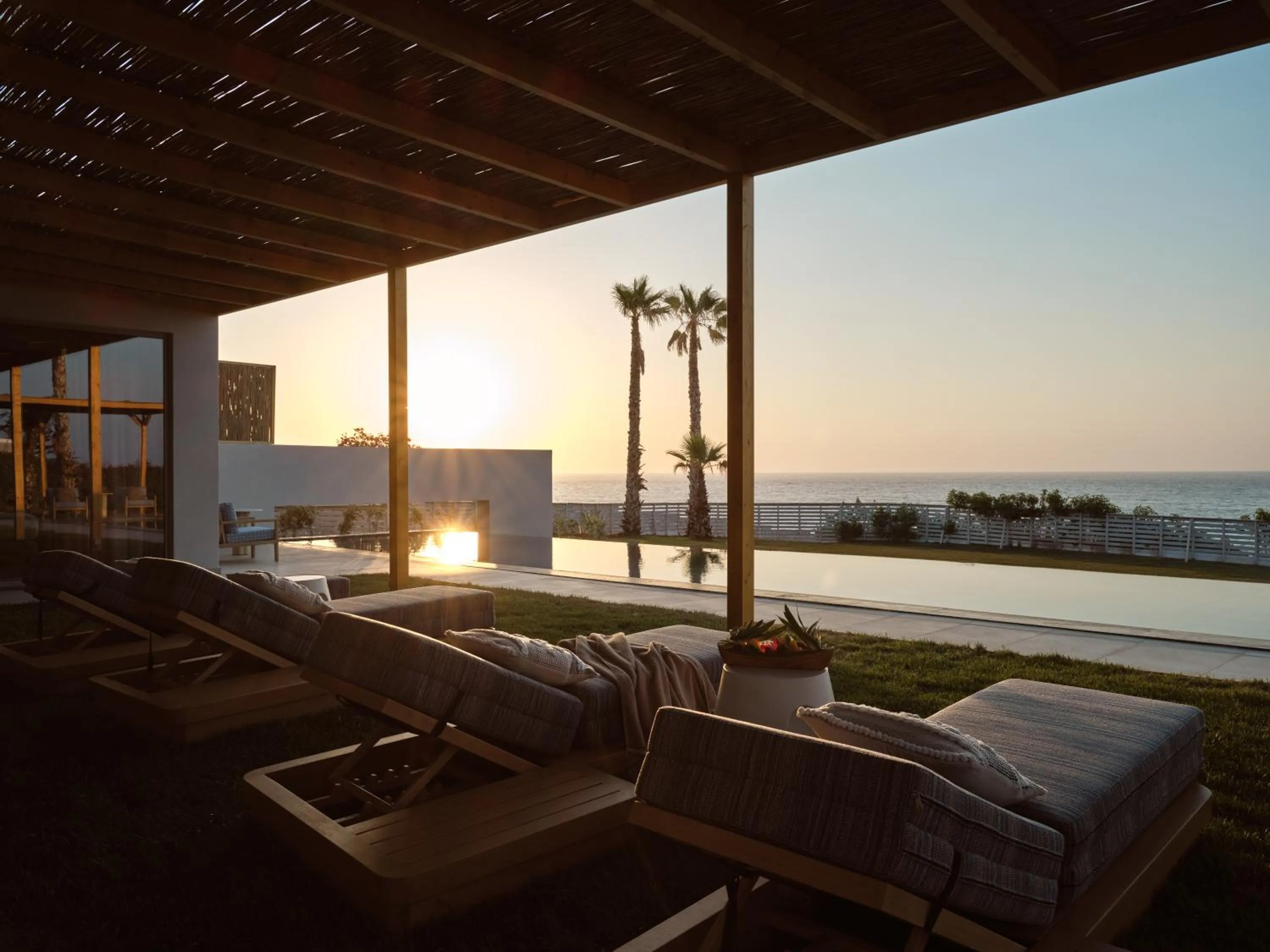 Patio in The Royal Blue a Luxury Beach Resort