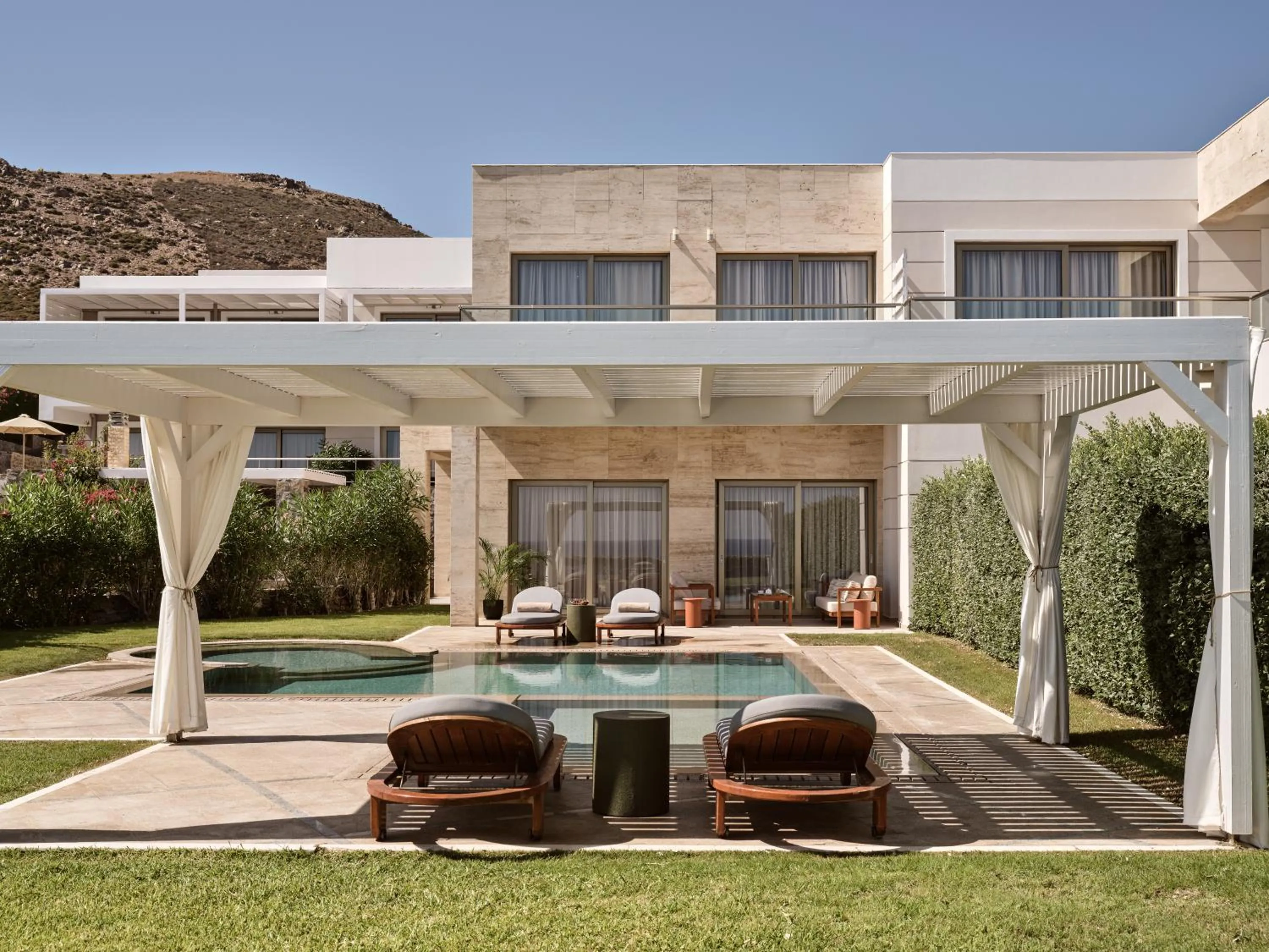 Swimming pool in The Royal Blue a Luxury Beach Resort