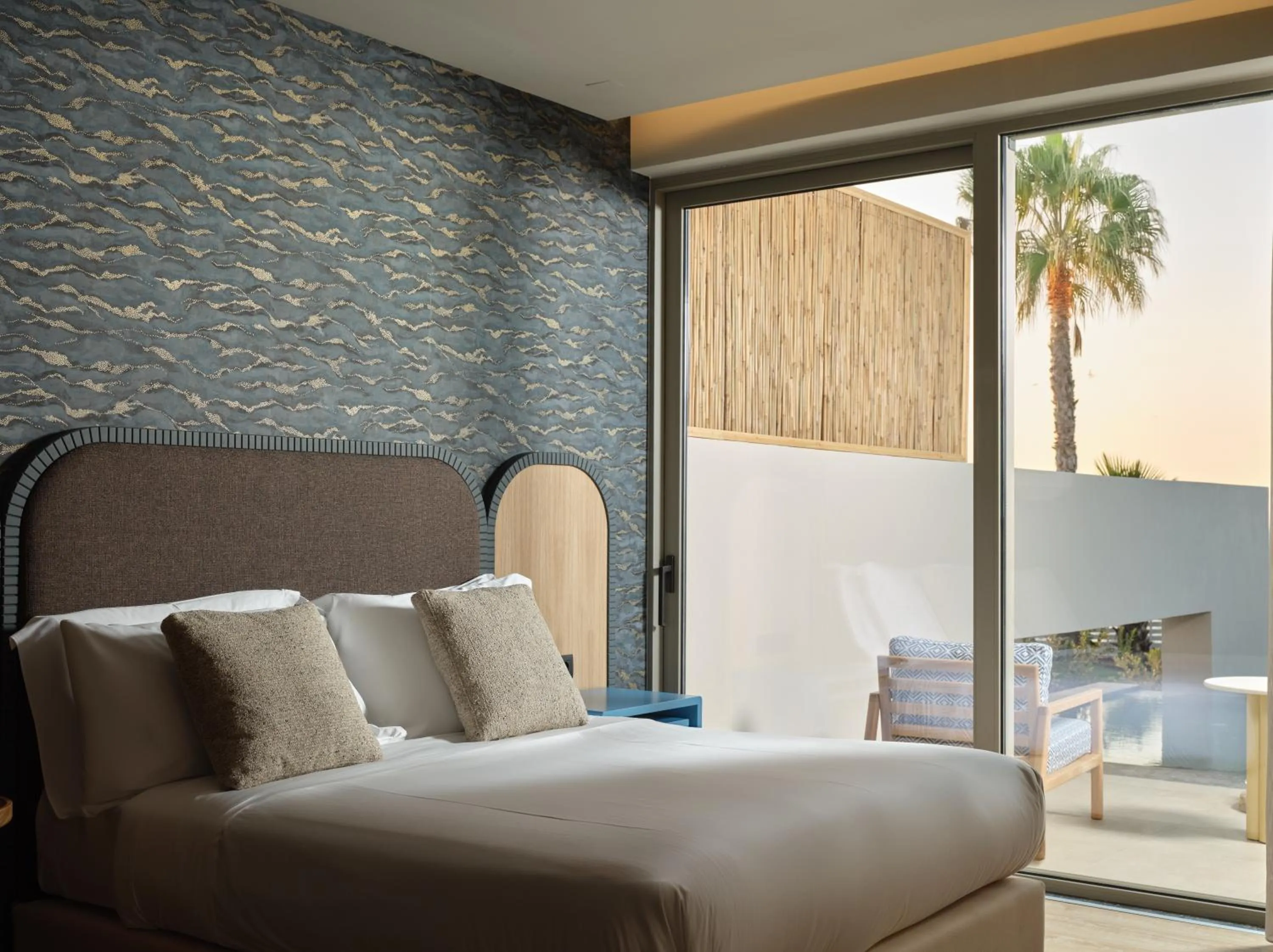 Bedroom, Bed in The Royal Blue a Luxury Beach Resort