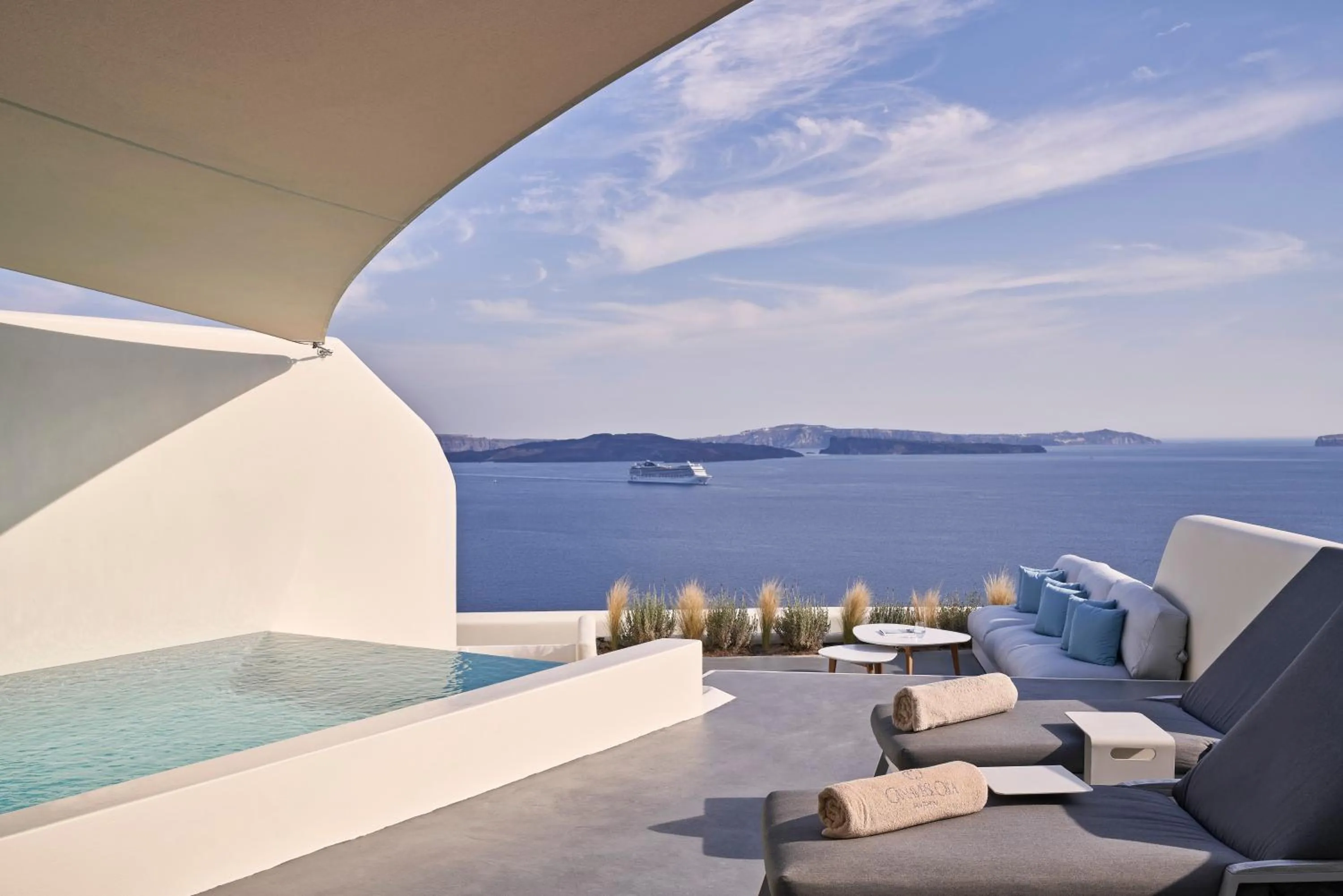 Patio in Canaves Oia Suites - Small Luxury Hotels of the World