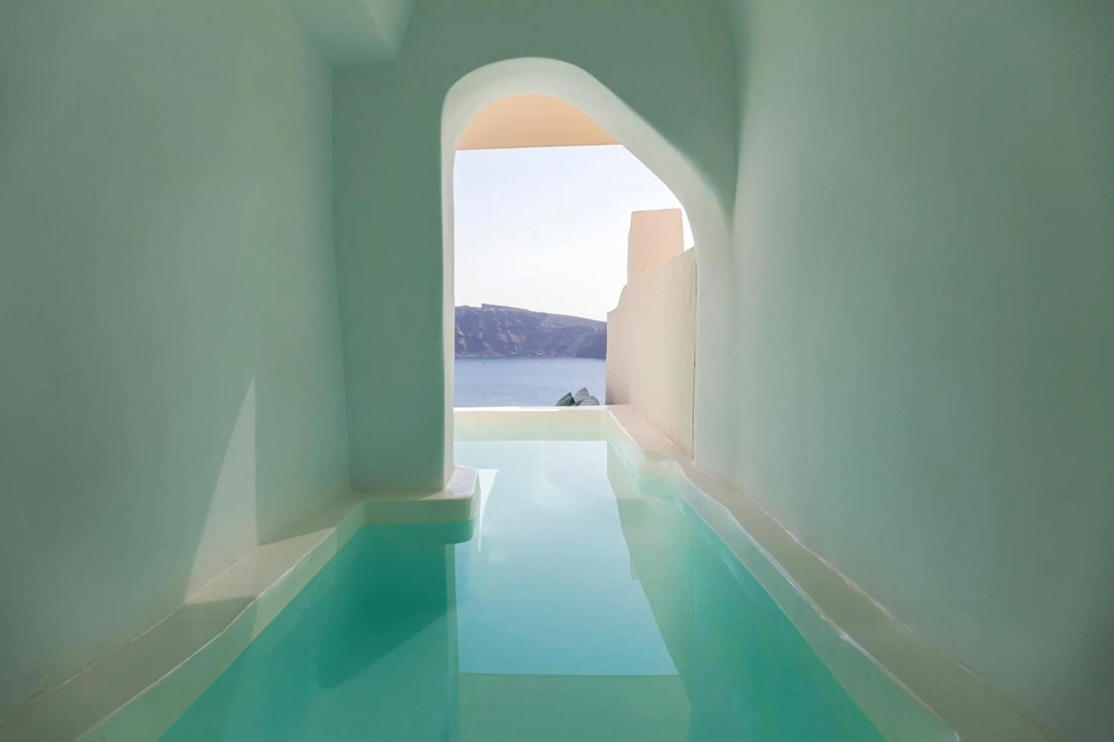 Pool view in Canaves Oia Suites - Small Luxury Hotels of the World