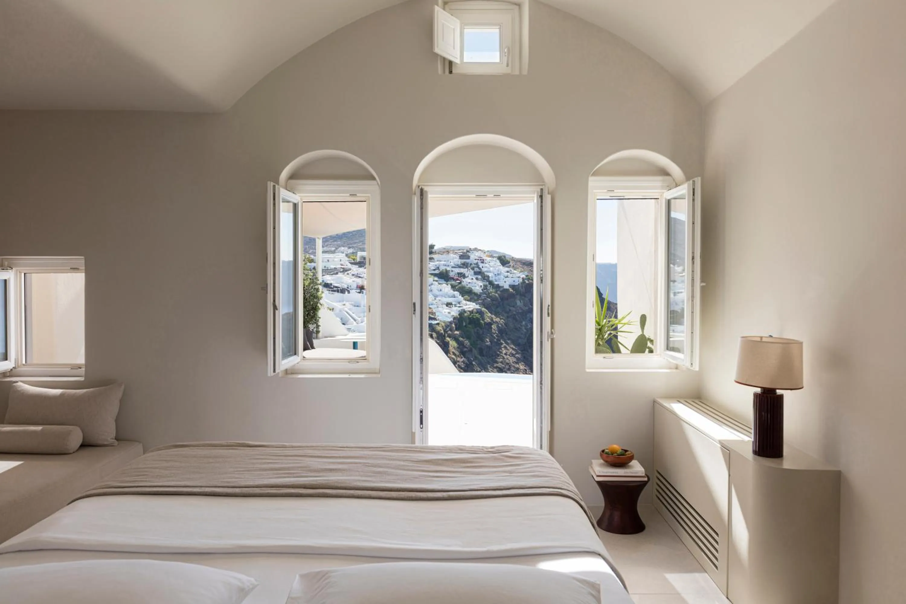 Photo of the whole room, Bed in Canaves Oia Suites - Small Luxury Hotels of the World