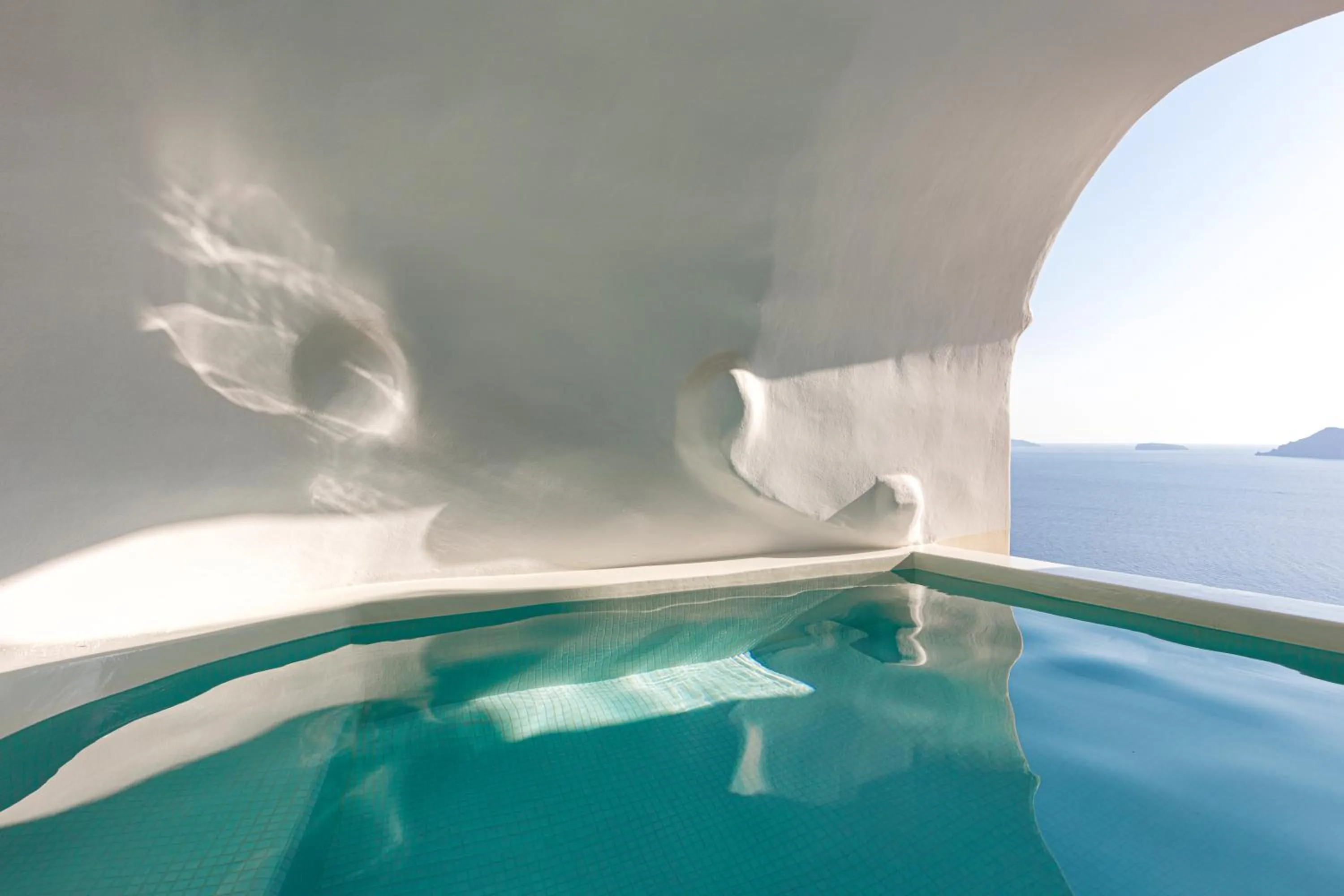 Pool view in Canaves Oia Suites - Small Luxury Hotels of the World