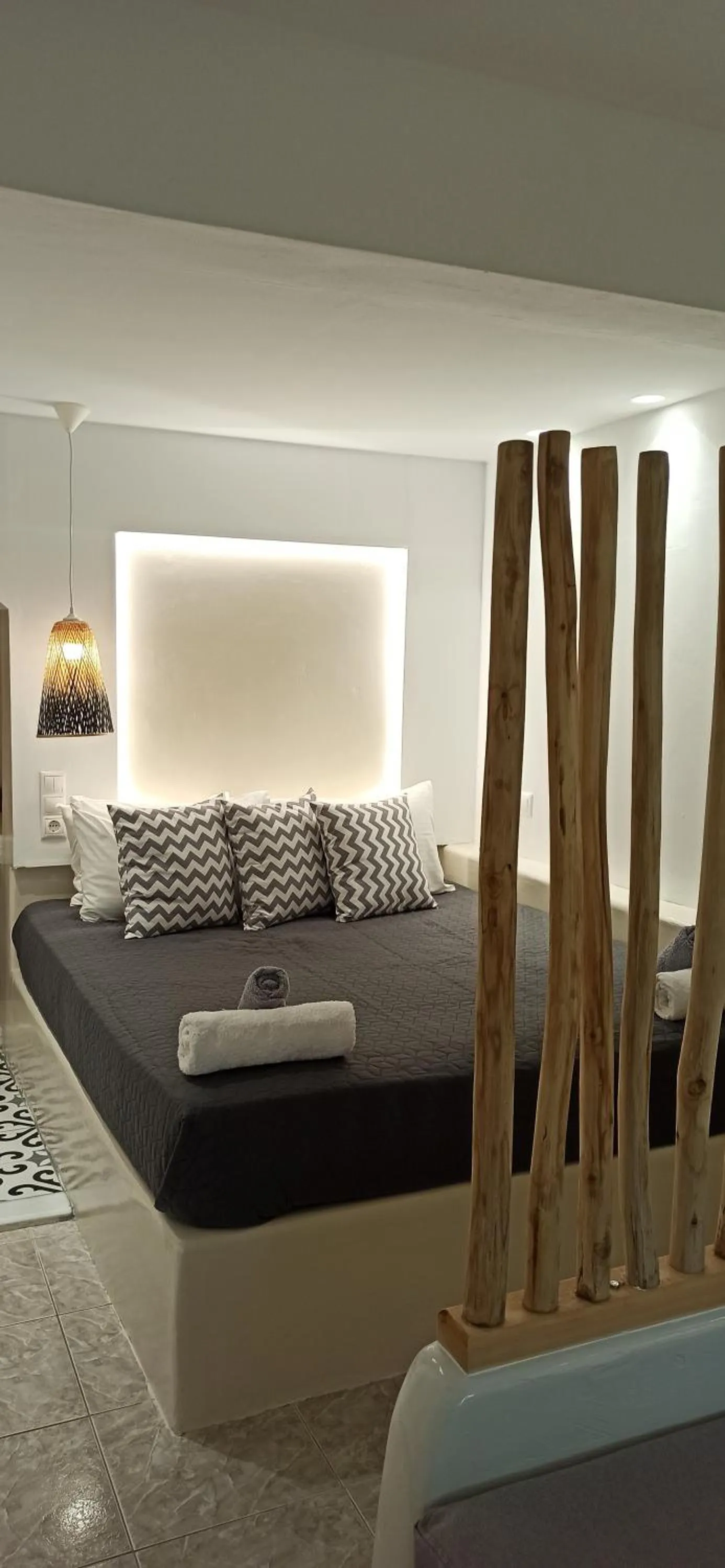 Bed in Sea View Apartments & Studios