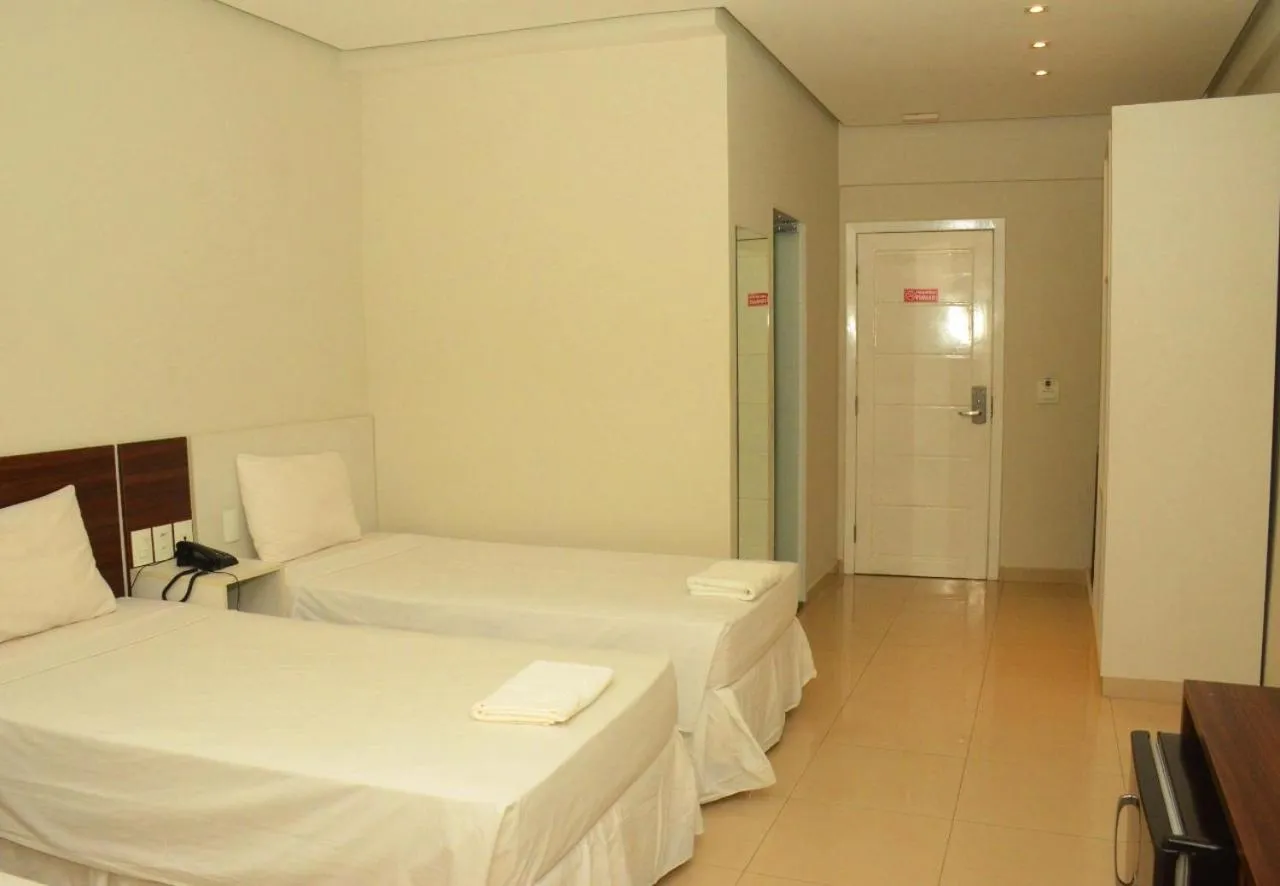 Bed in Hotel Palace Santarém Brasil