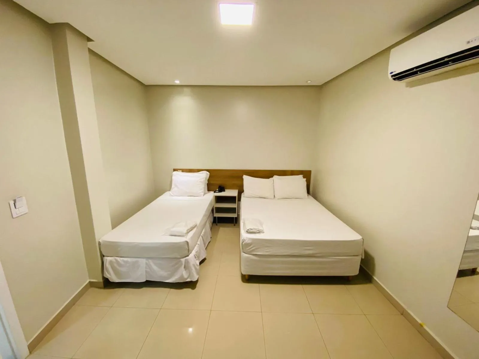 Bed in Hotel Palace Santarém Brasil