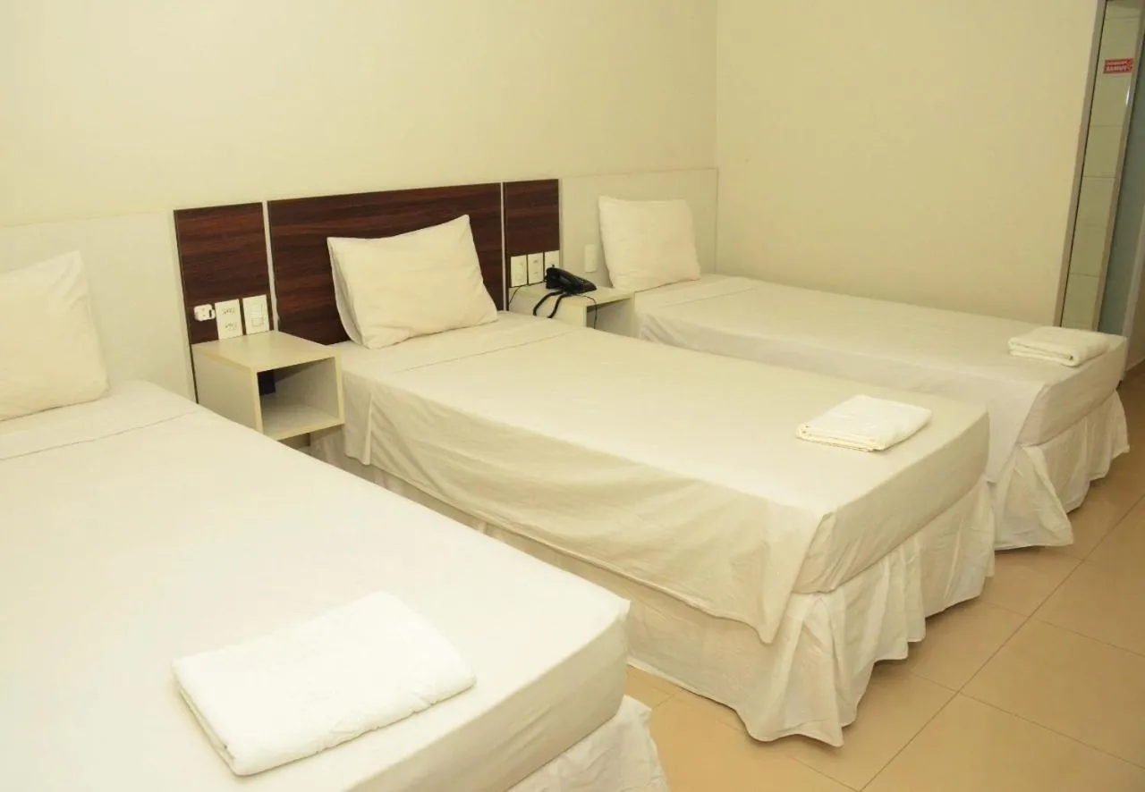 Bed in Hotel Palace Santarém Brasil