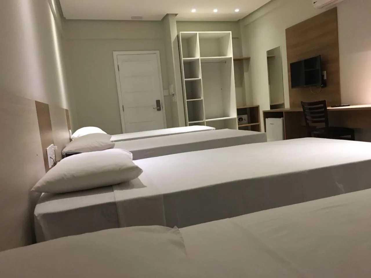 Bed in Hotel Palace Santarém Brasil