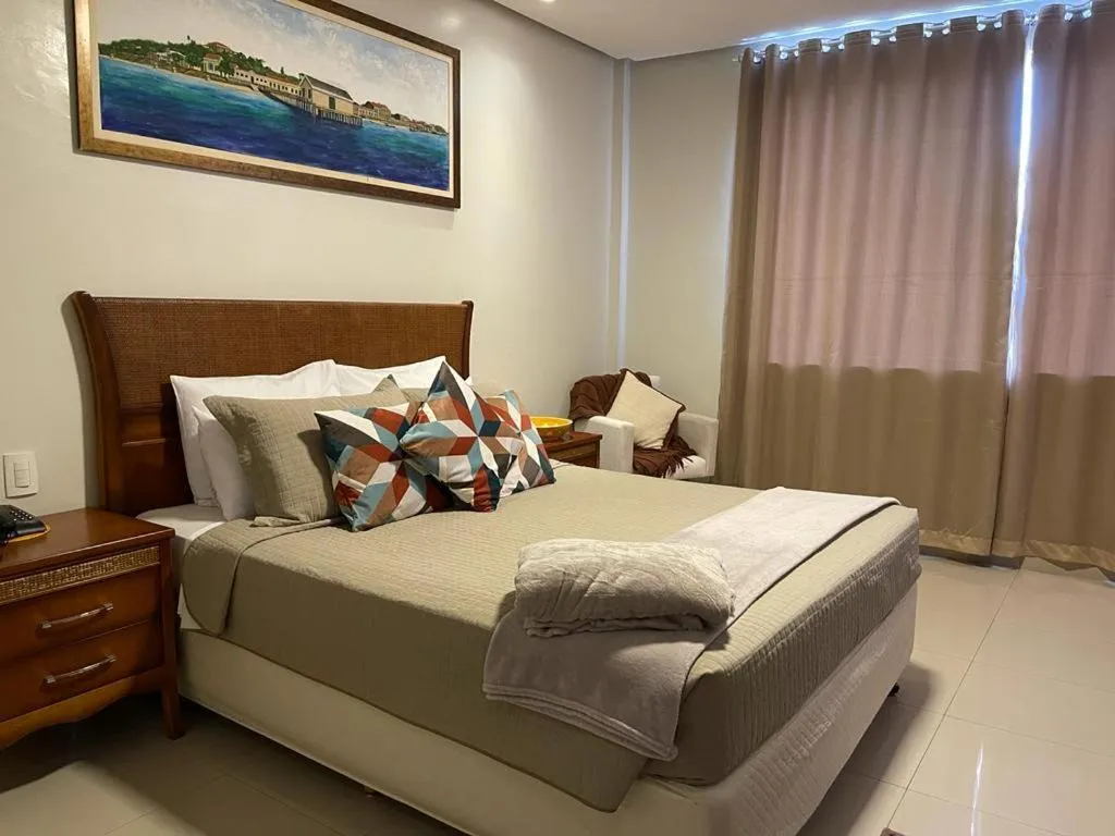 Bed in Hotel Palace Santarém Brasil