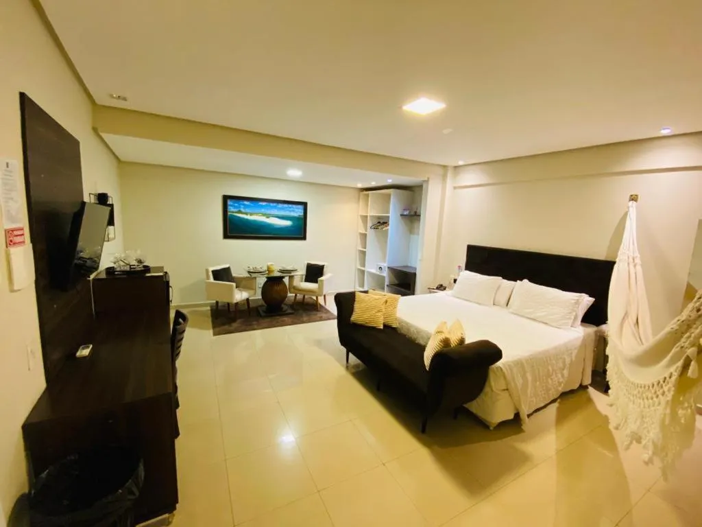 Bed in Hotel Palace Santarém Brasil