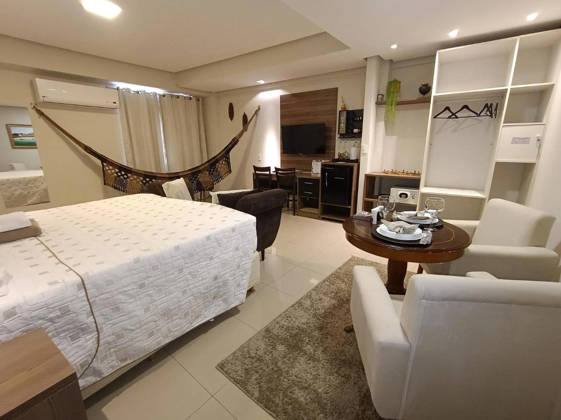 Bed in Hotel Palace Santarém Brasil