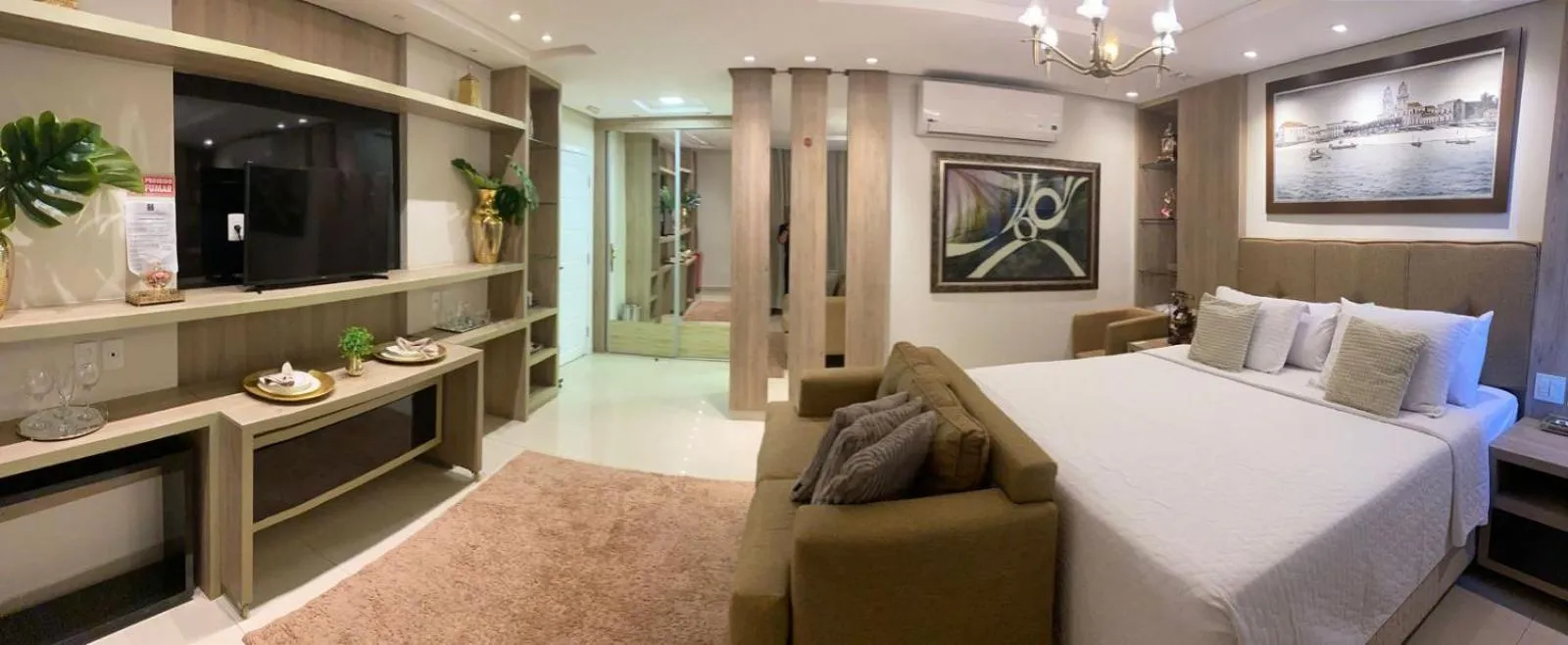 Bed in Hotel Palace Santarém Brasil