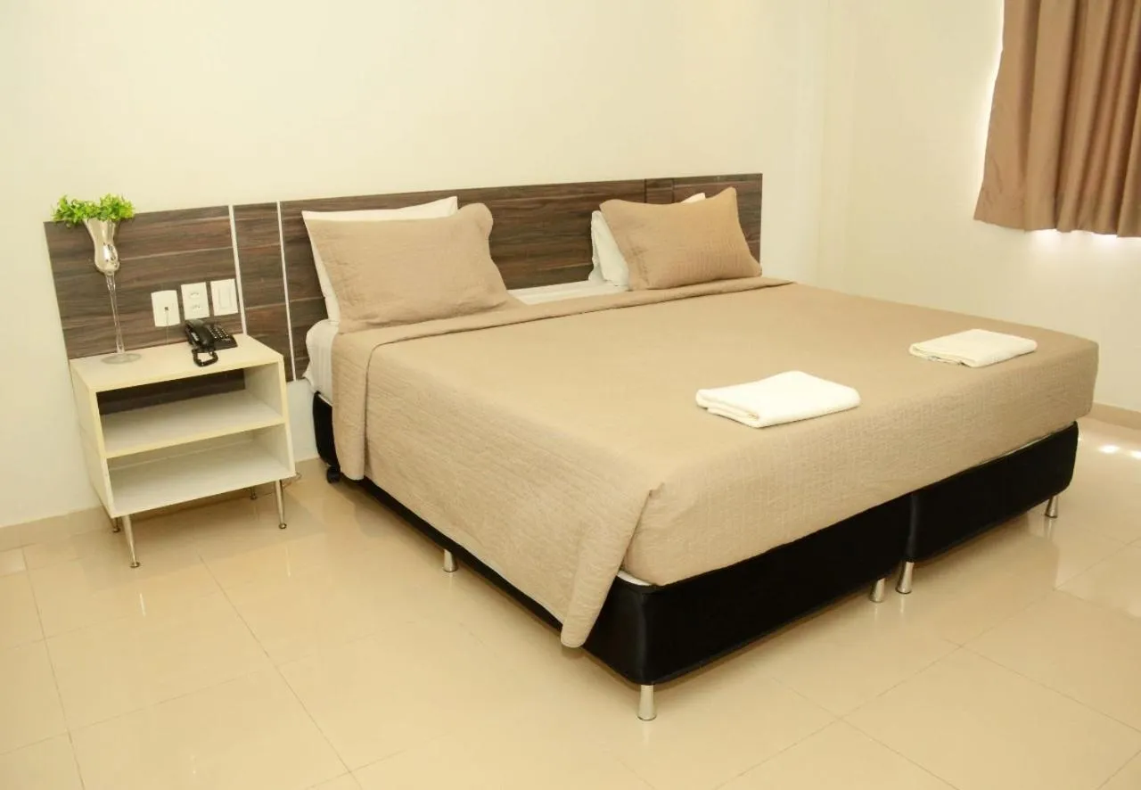 Bed in Hotel Palace Santarém Brasil