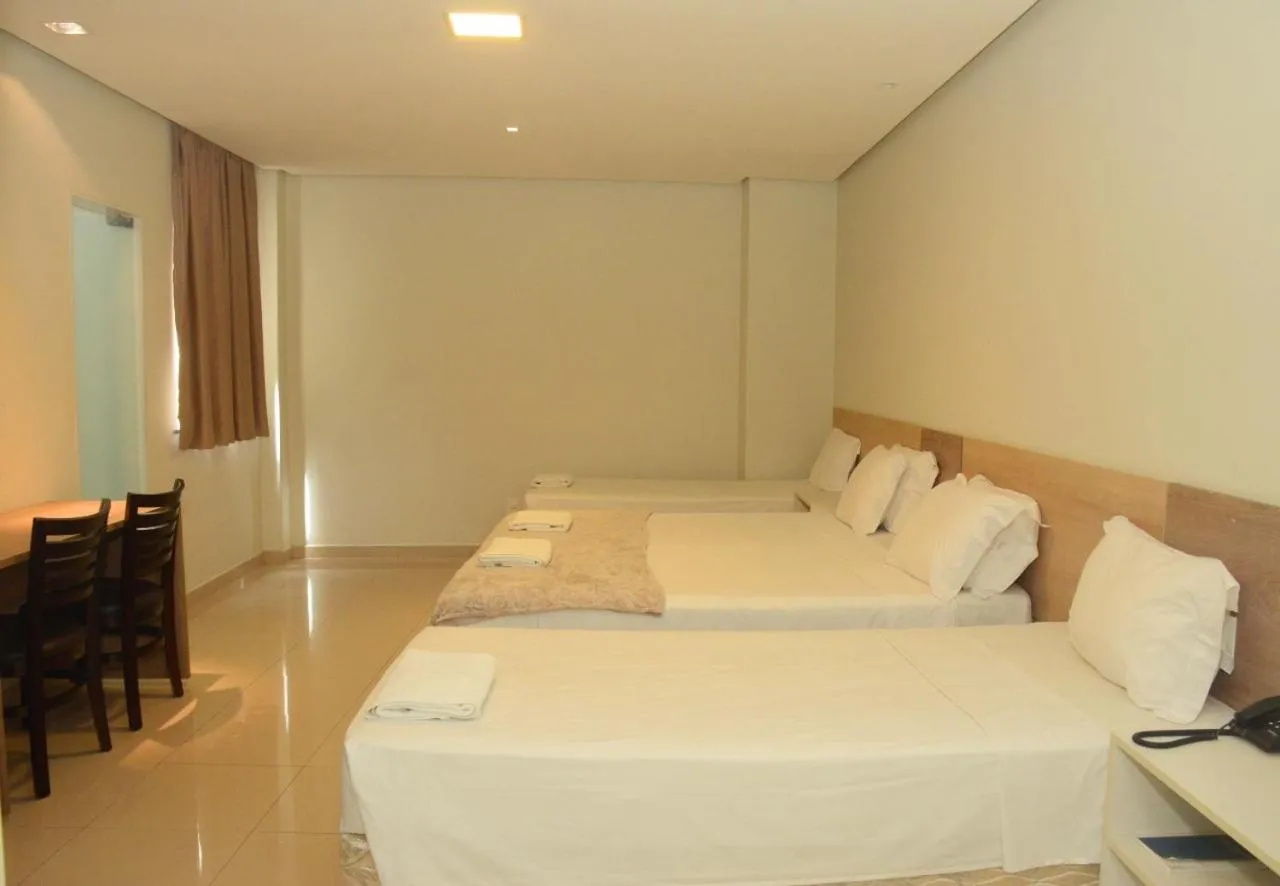 Bed in Hotel Palace Santarém Brasil