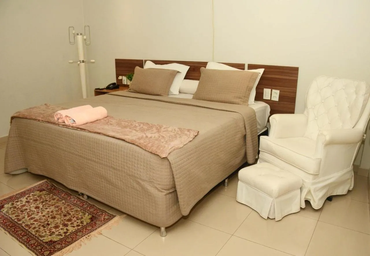 Bed in Hotel Palace Santarém Brasil