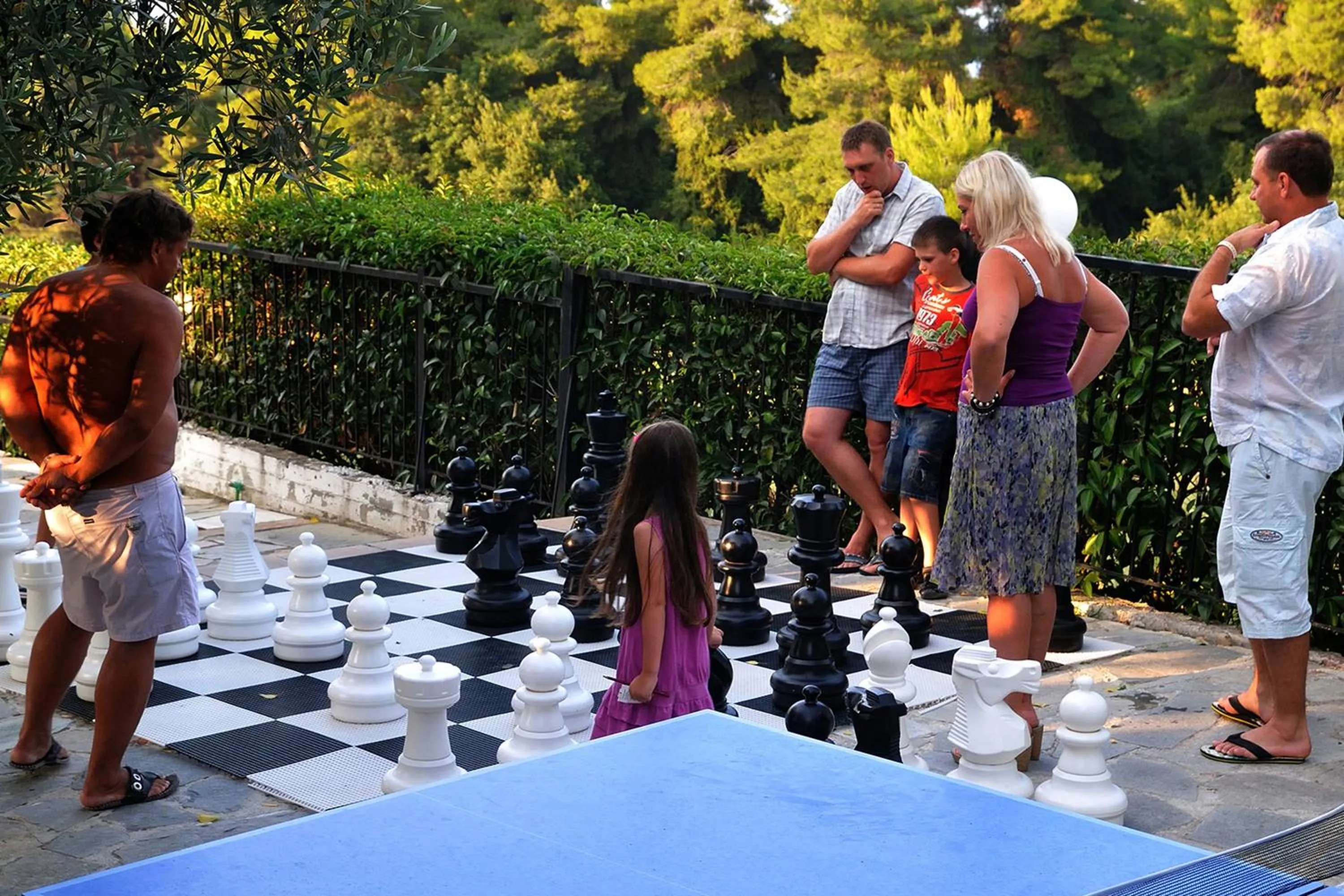 group of guests in Hotel Kriopigi