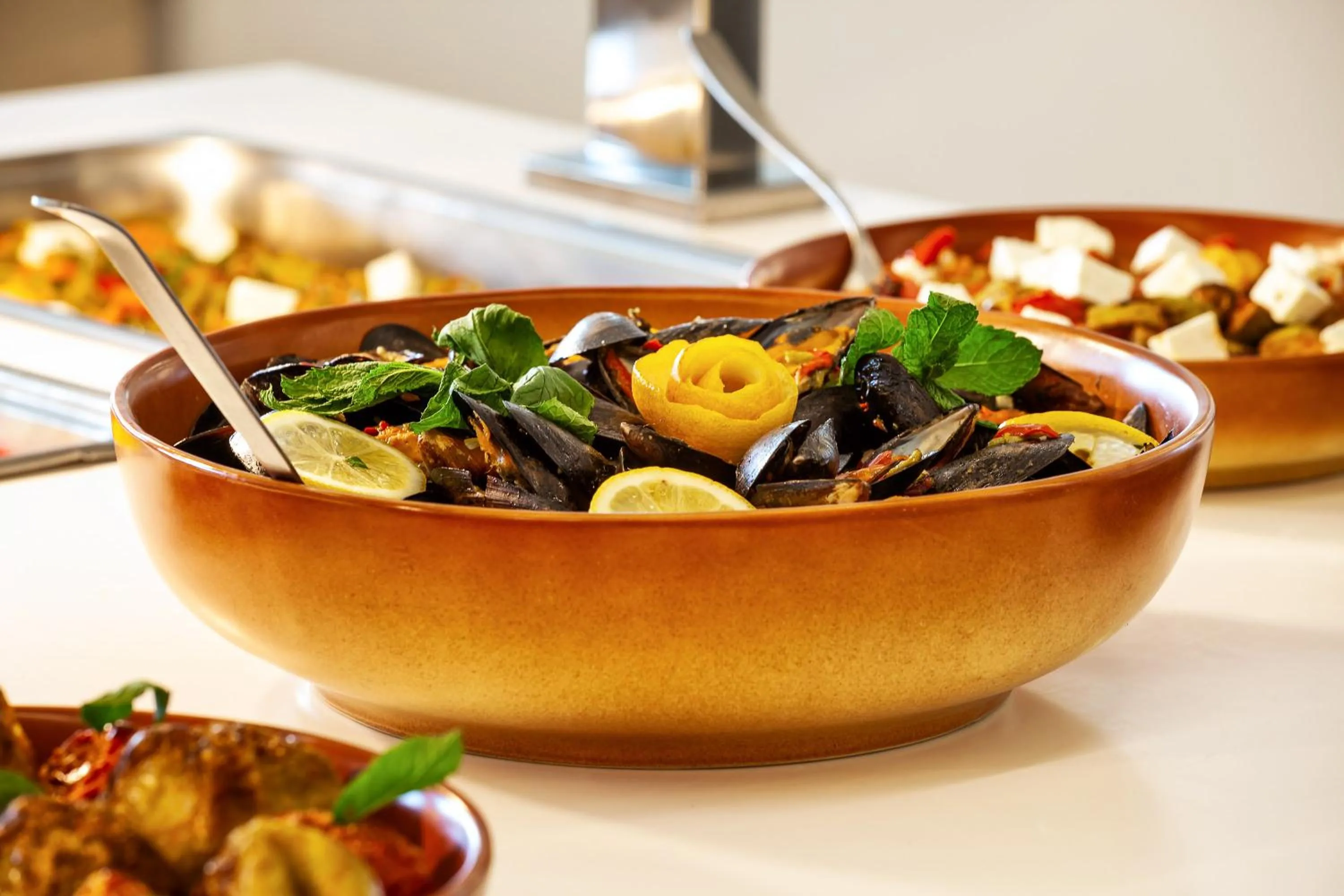 Food close-up in Hotel Kriopigi