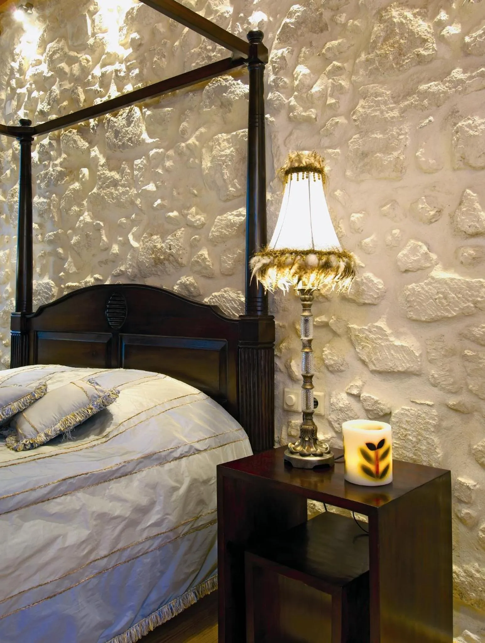 Bed in Avli Lounge Apartments