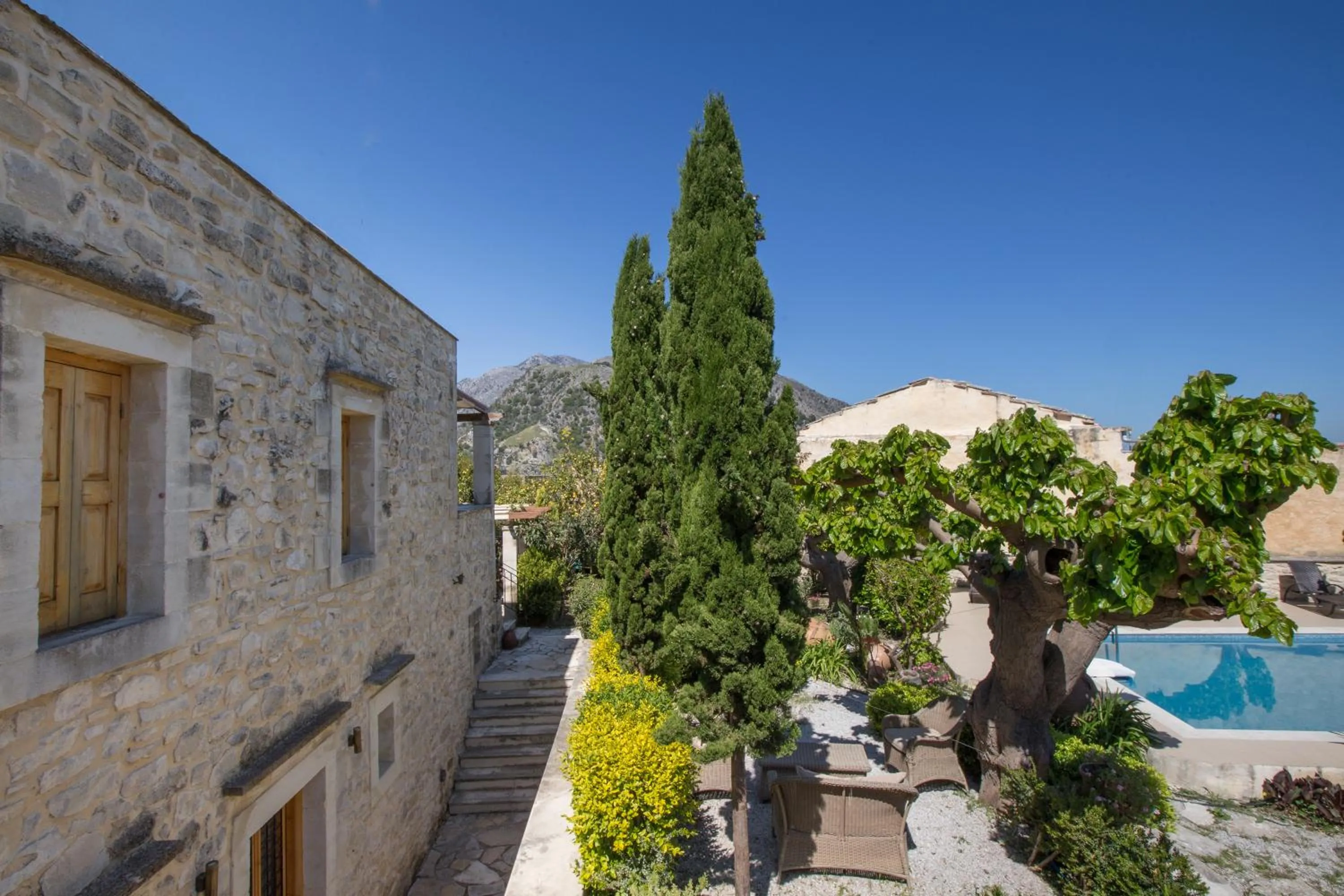 Garden view in Arcus Suites