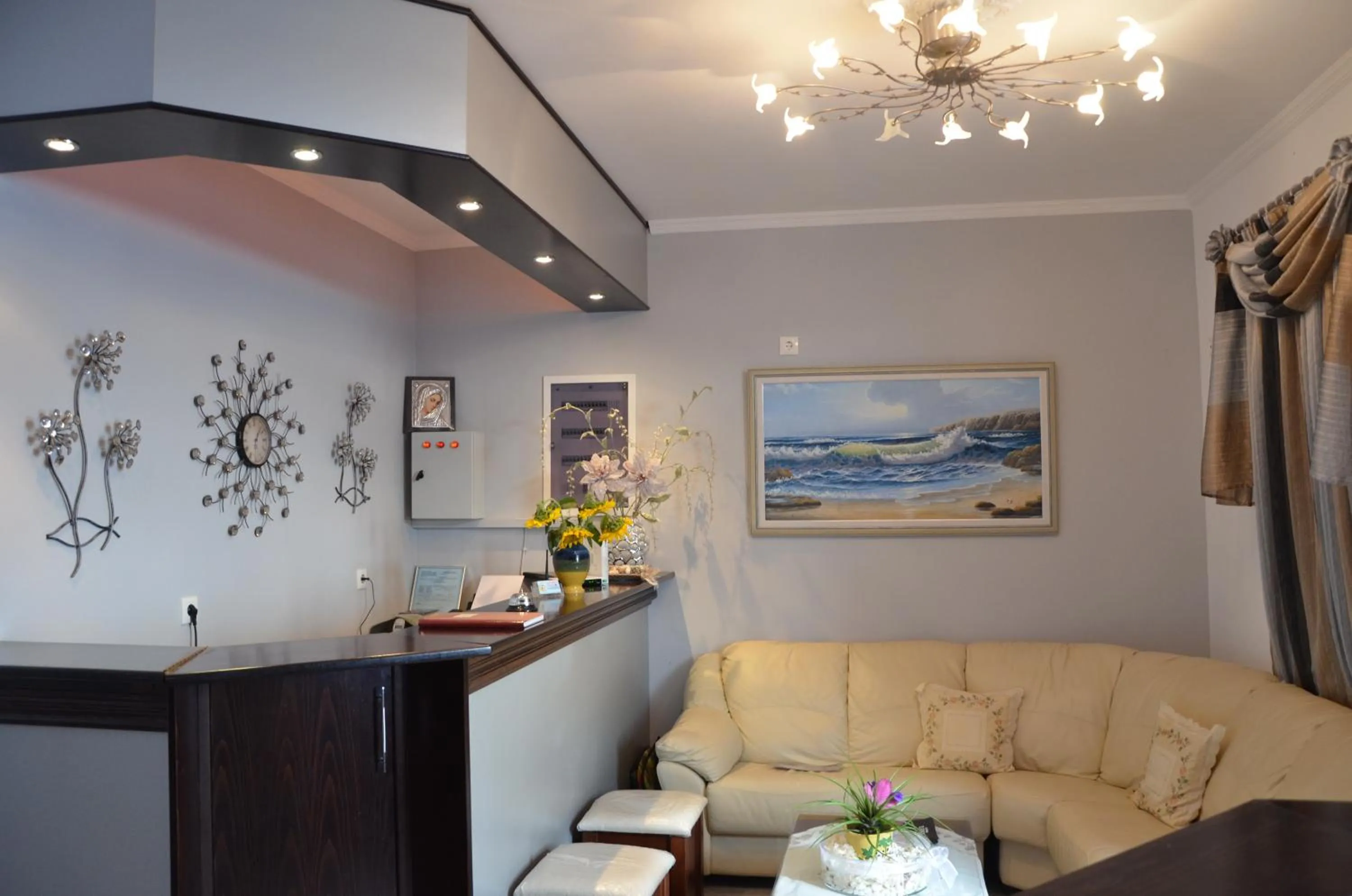 Lobby or reception in Alkioni Hotel