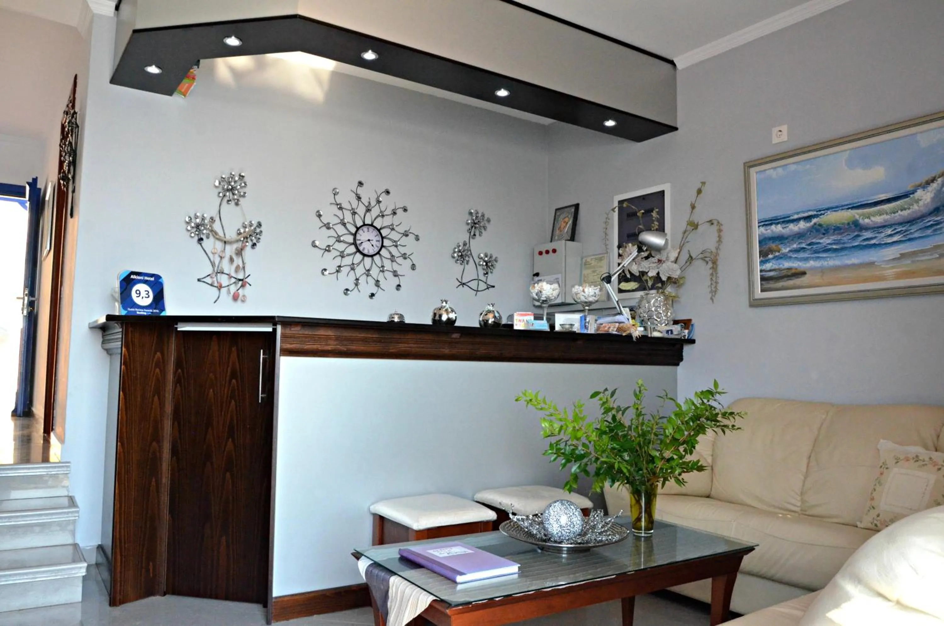 Lobby or reception in Alkioni Hotel