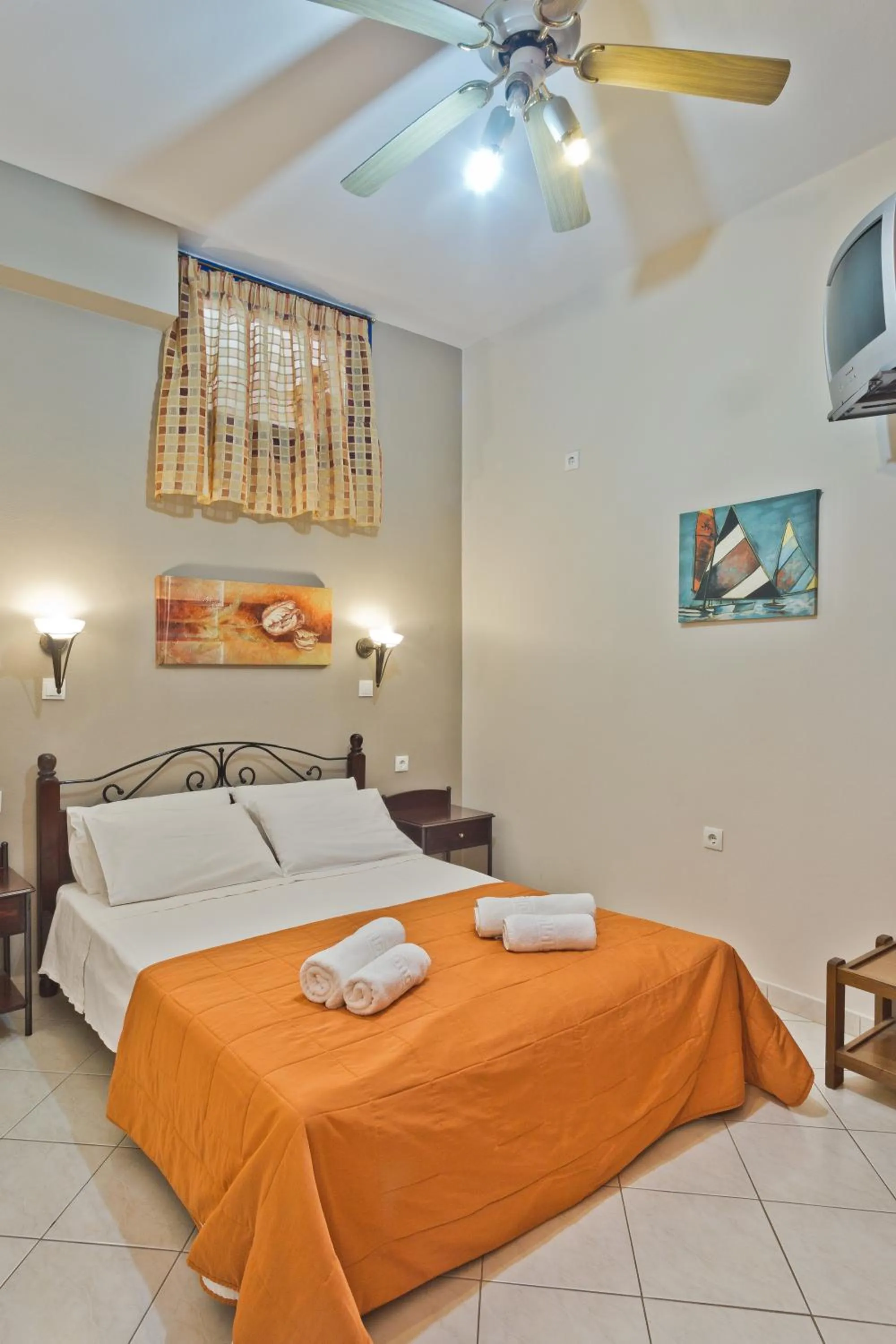 Bed in Alkioni Hotel