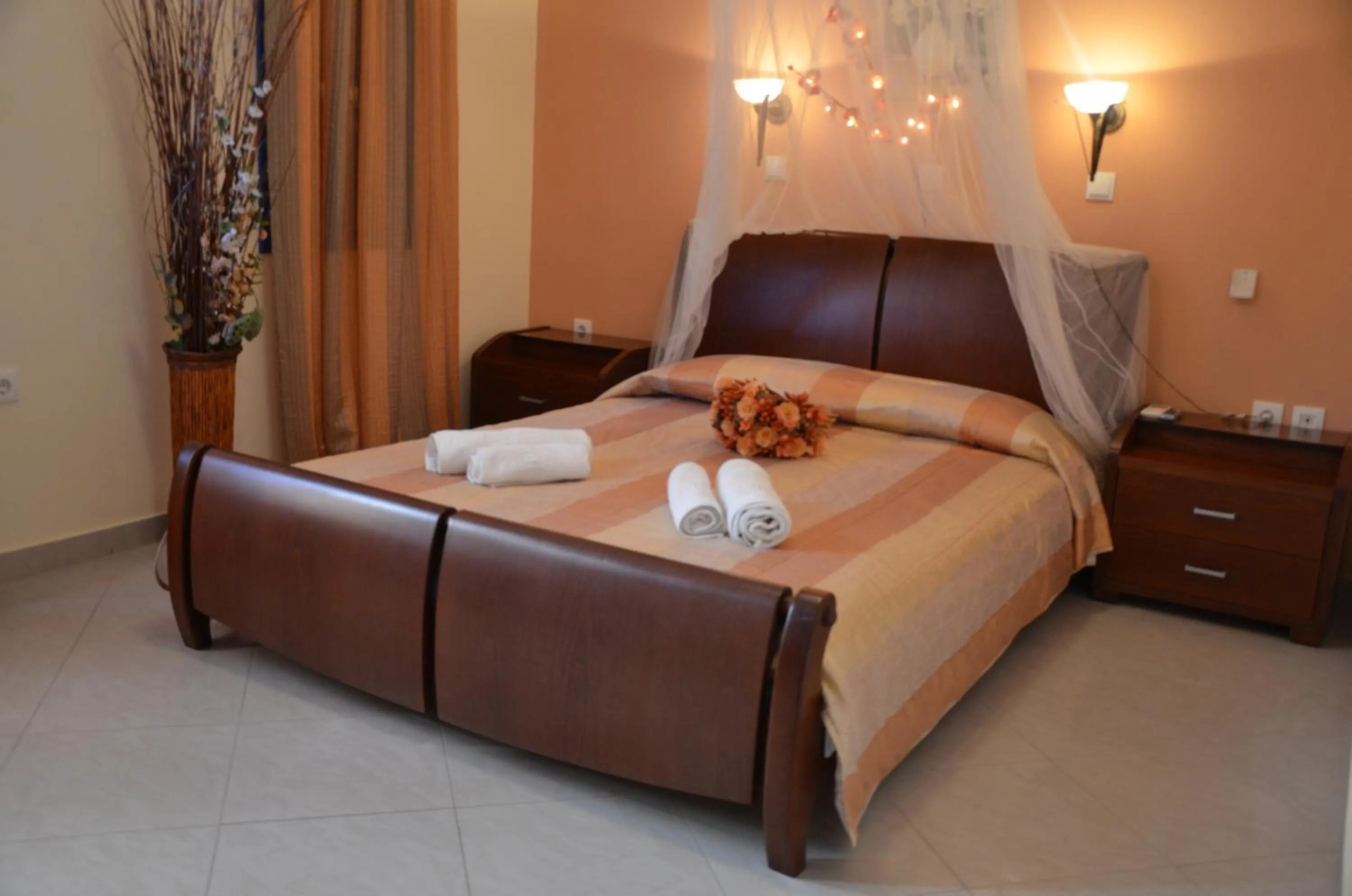 Bed in Alkioni Hotel