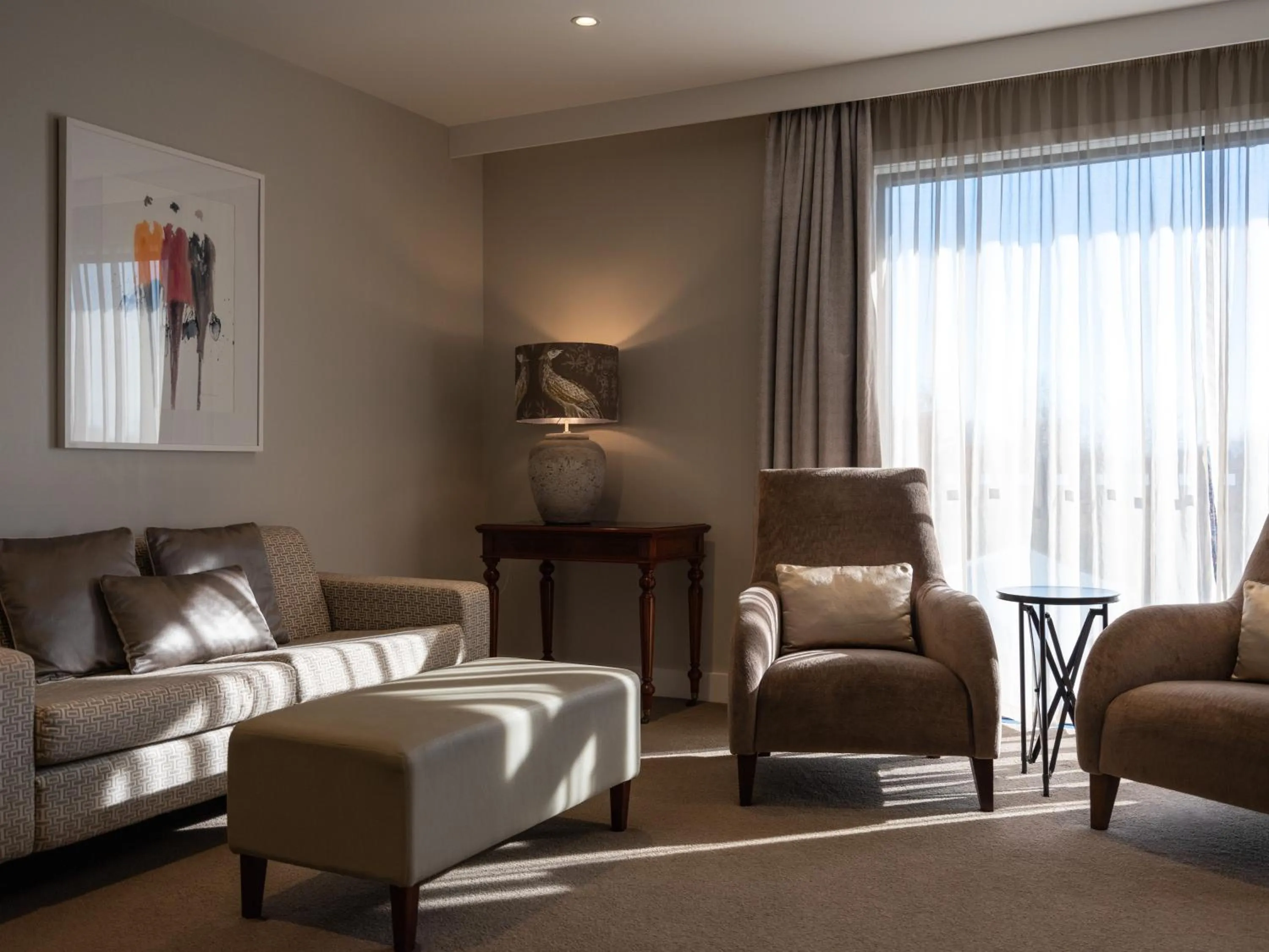 Seating area in Porters Boutique Hotel