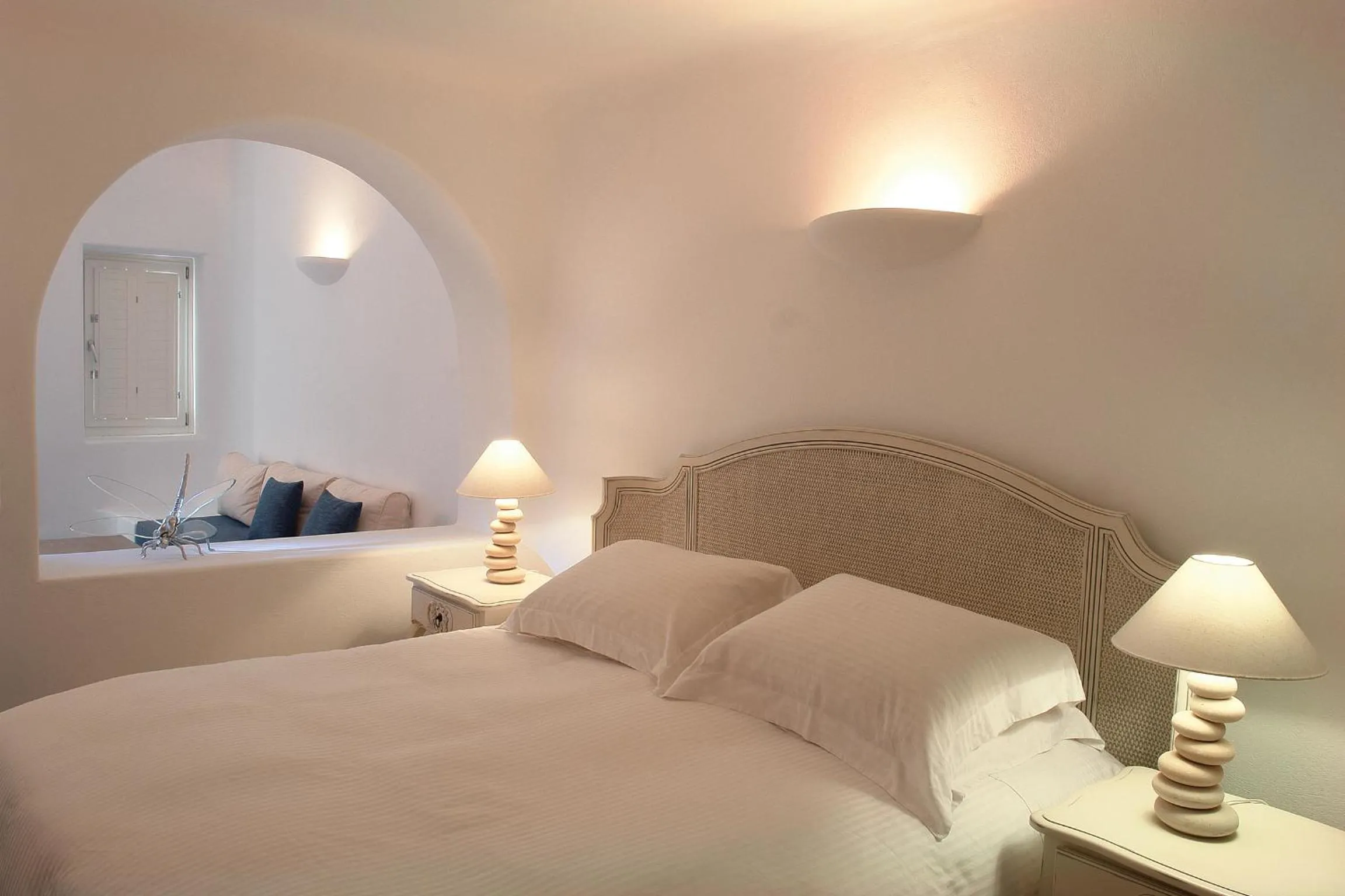 Bed in White Santorini