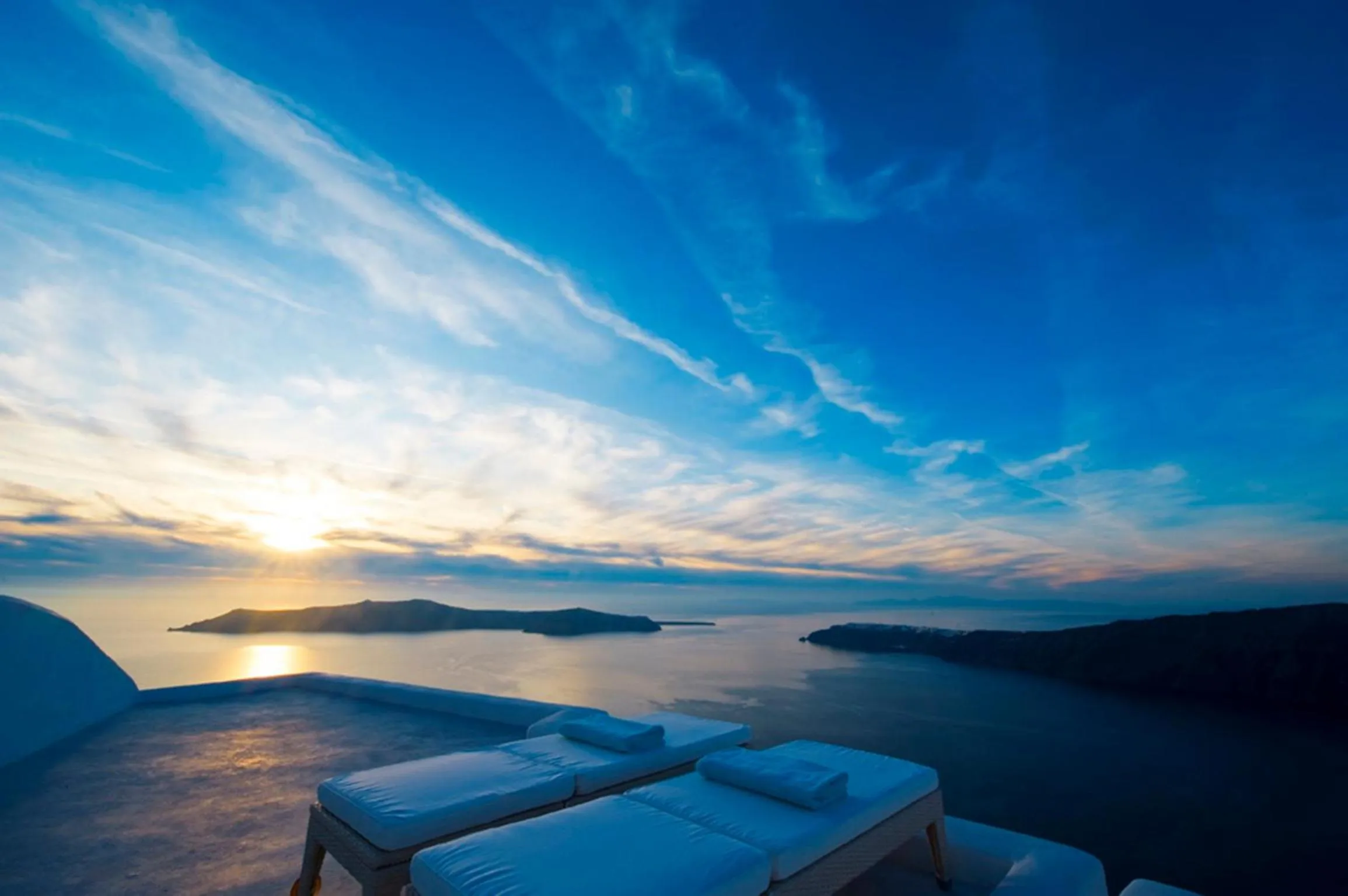 Sea view in White Santorini