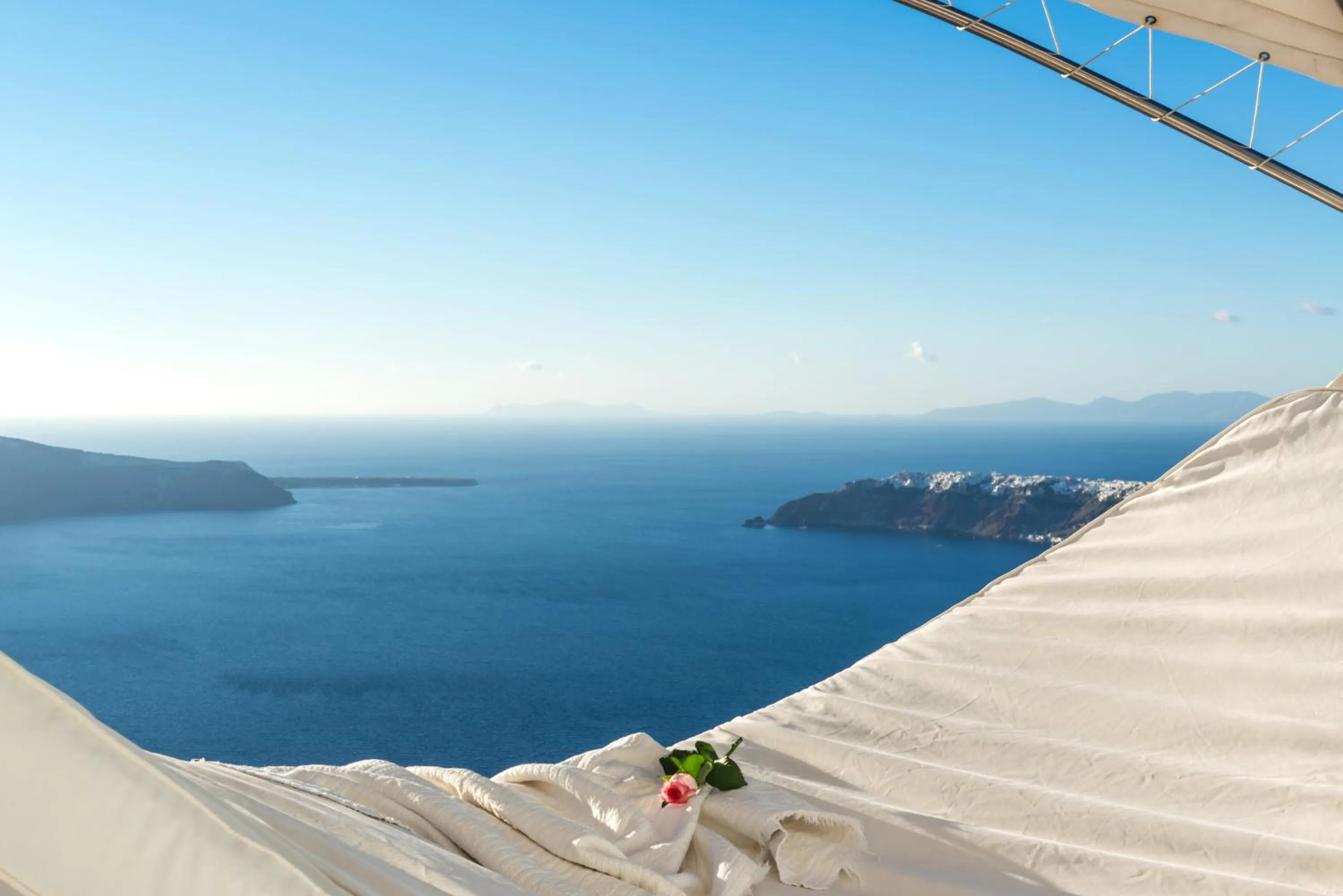 Sea view in White Santorini