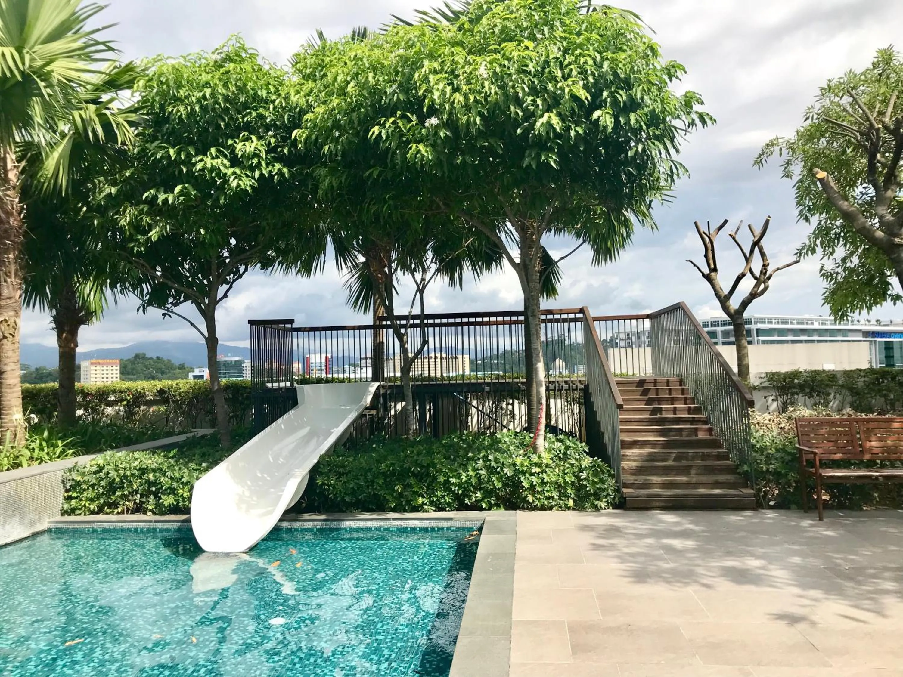 Pool view in Sunset Seaview Vacation Condos @ IMAGO Shopping Mall