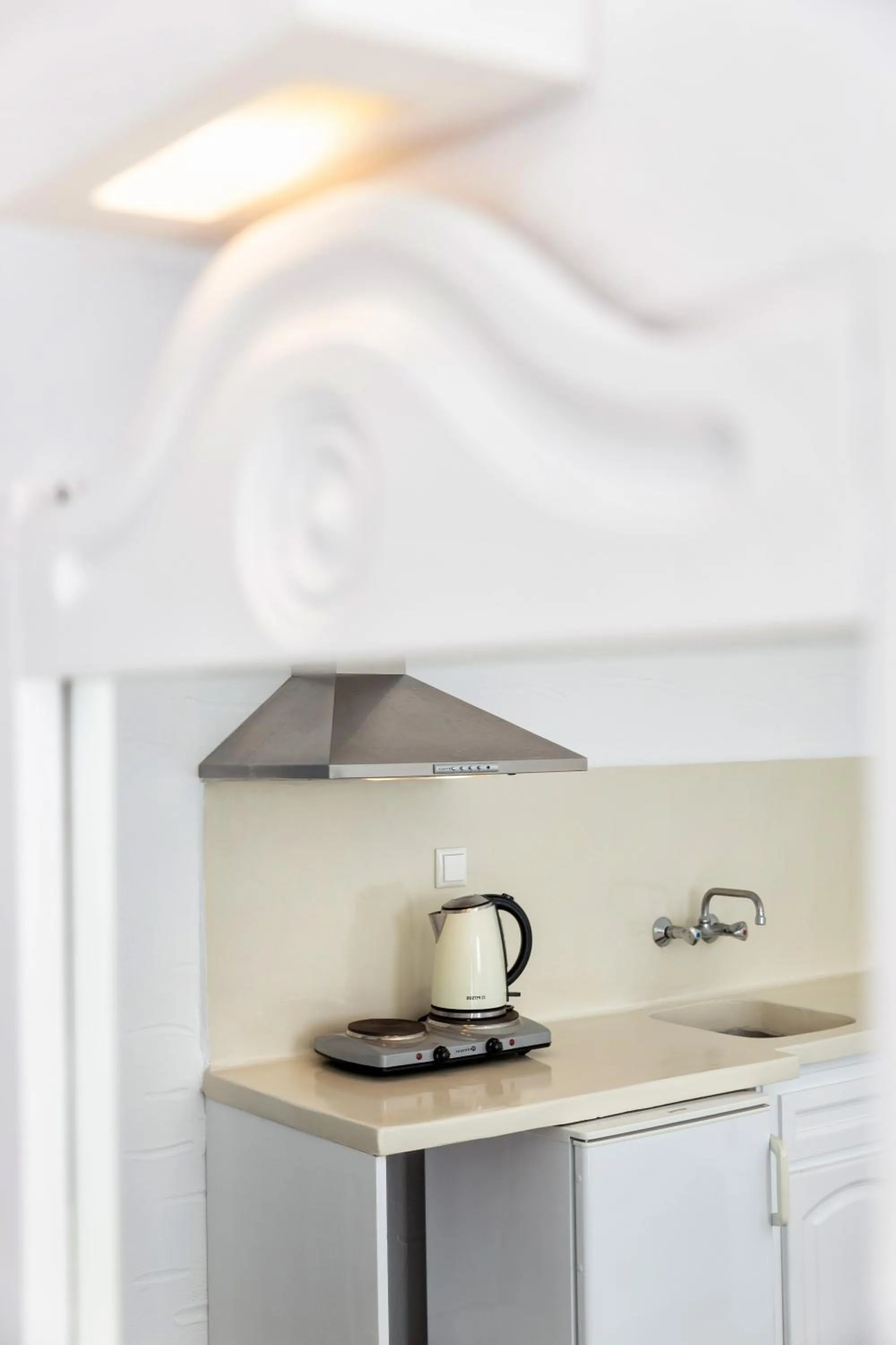 Kitchen or kitchenette in Stratos Apartments & Studios