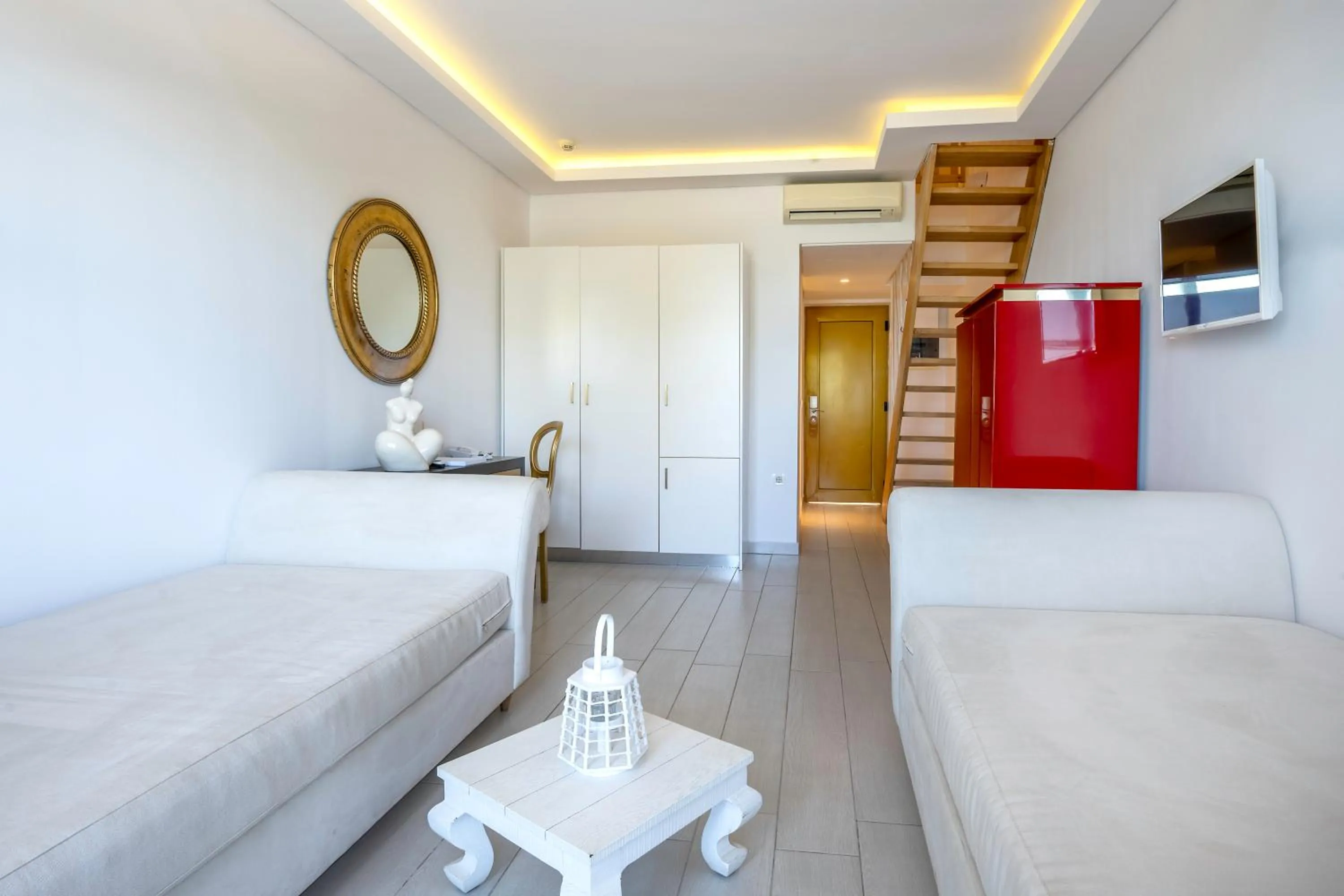 Seating area, Bed in Diamond Deluxe Hotel - Adults Only