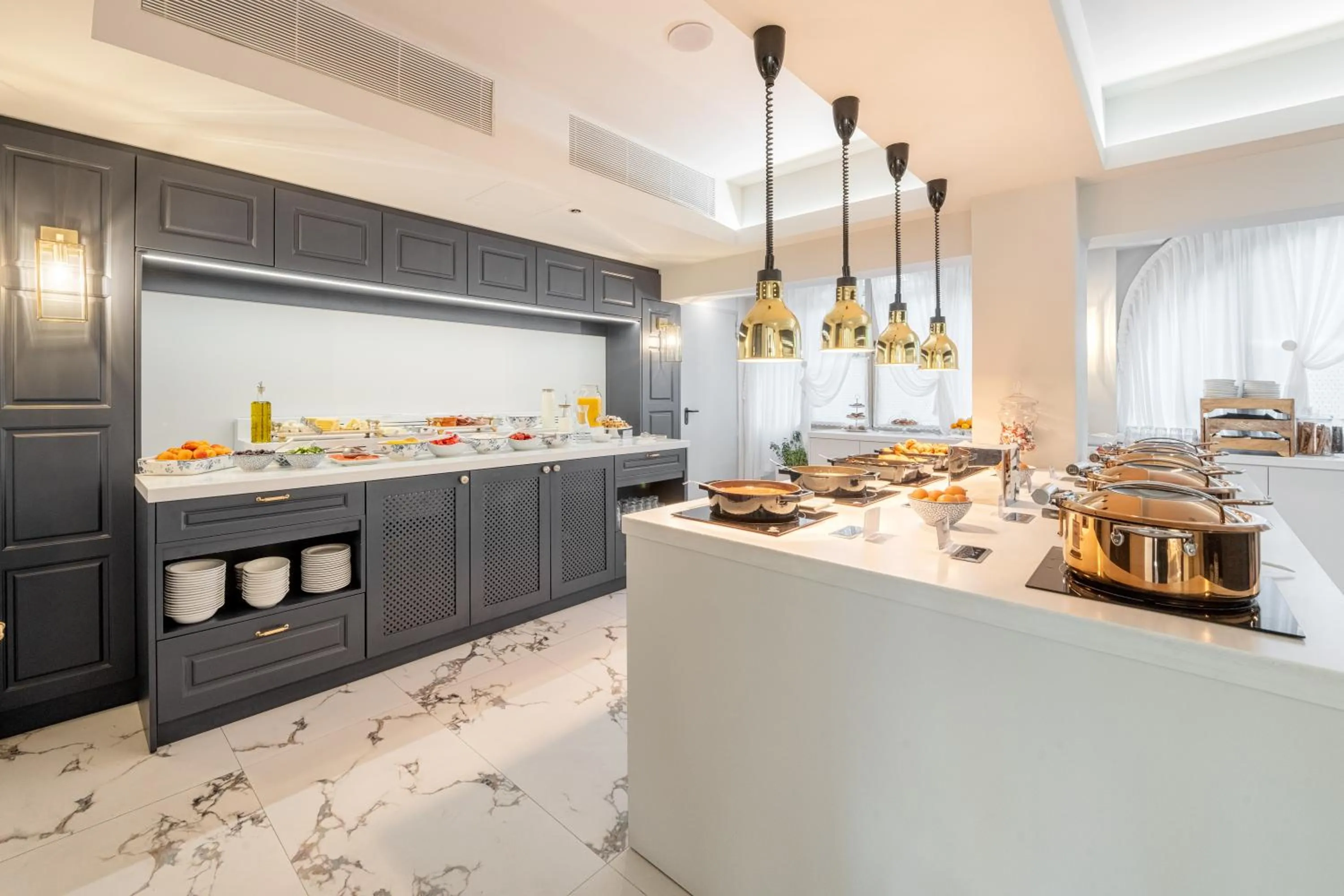 Buffet breakfast in Corfu Mare Boutique Hotel -Adults only