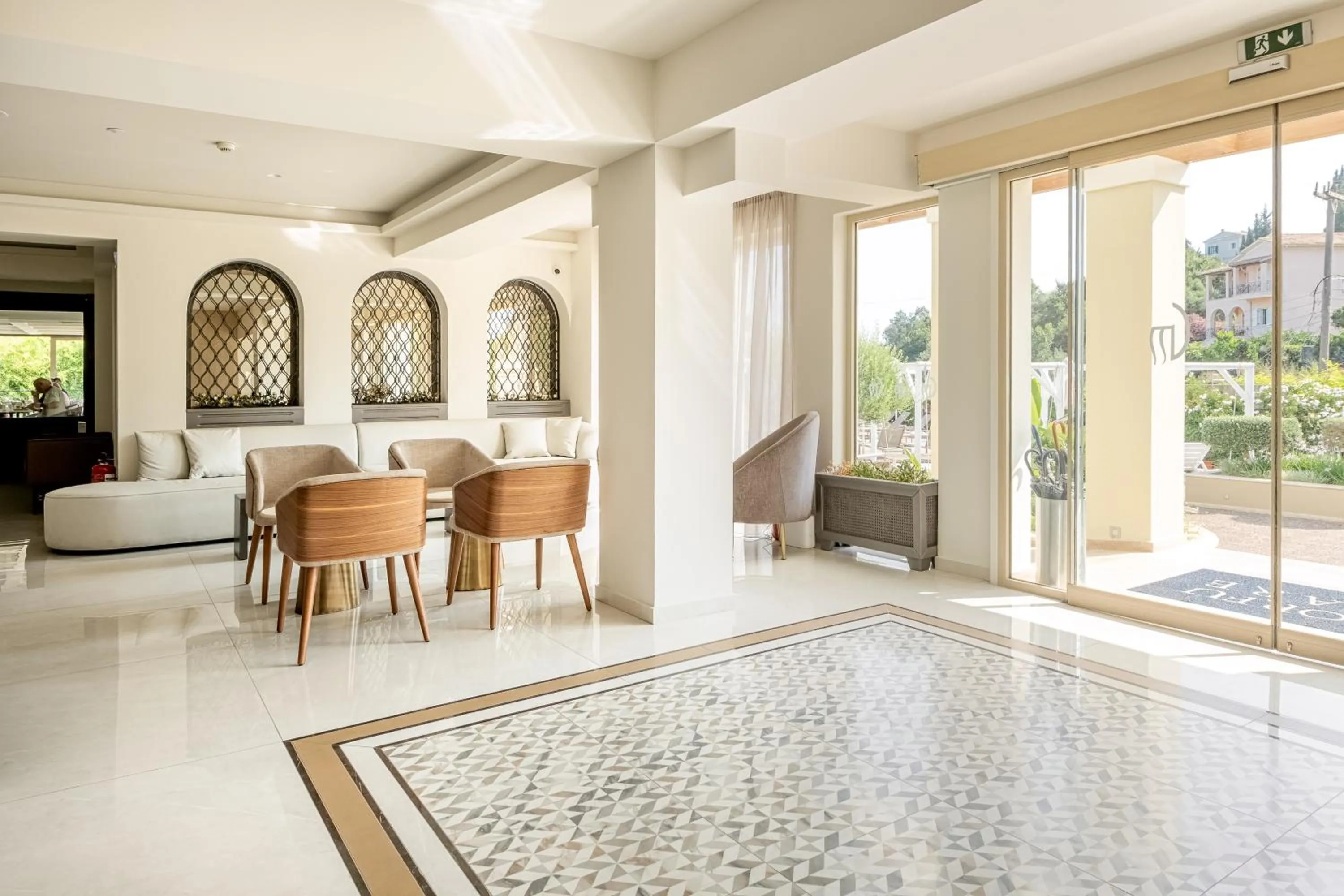 Seating area in Corfu Mare Boutique Hotel -Adults only