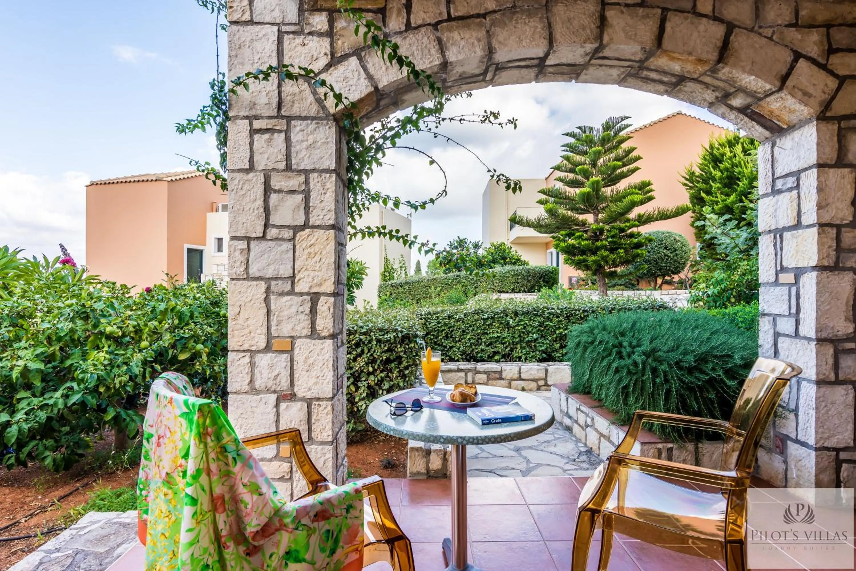 Patio in Pilot's Villas Luxury Suites