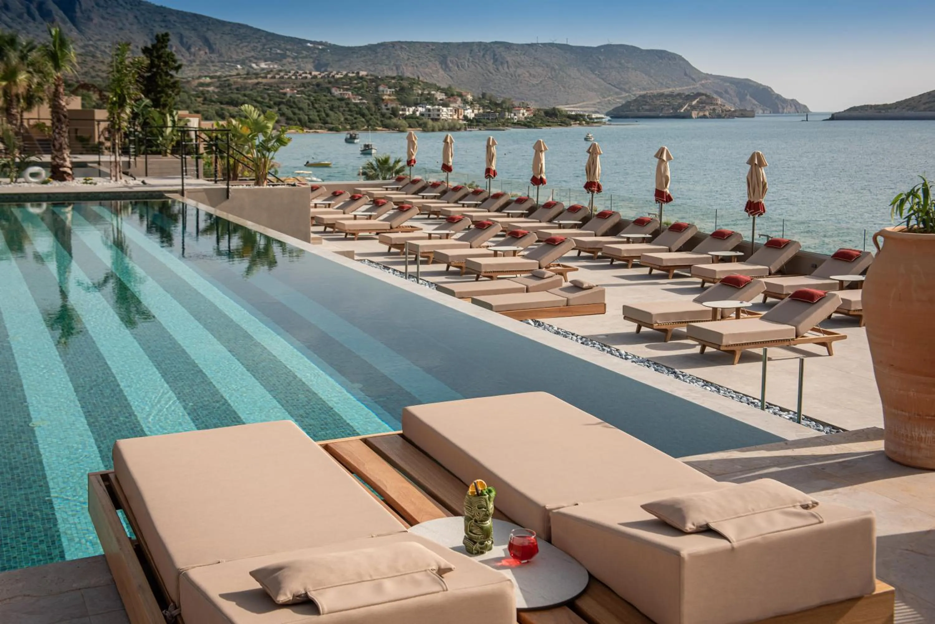 Pool view in Enorme Infinity Elounda - Adults Only