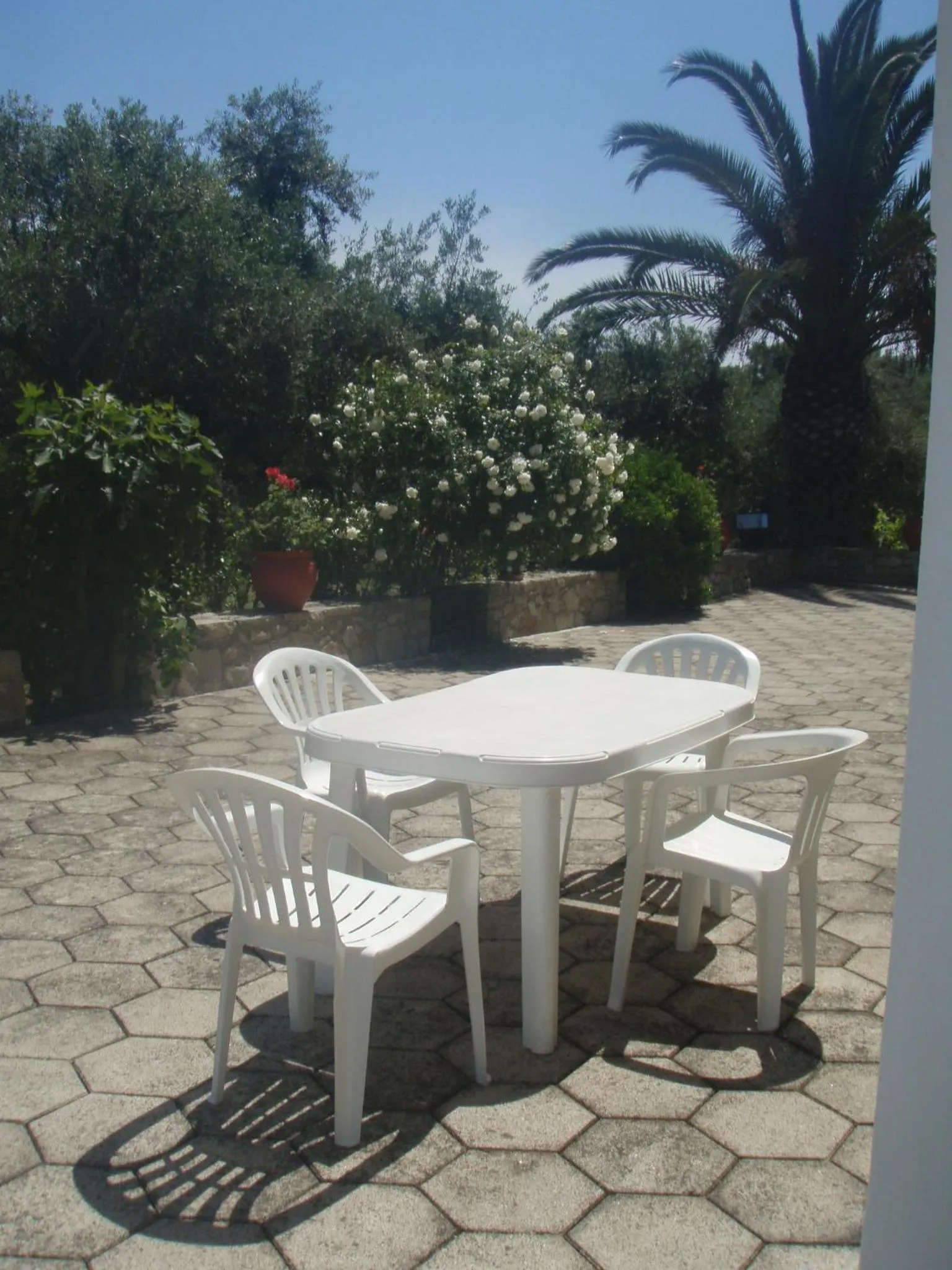 Patio in Seaview Apartments Tsilivi