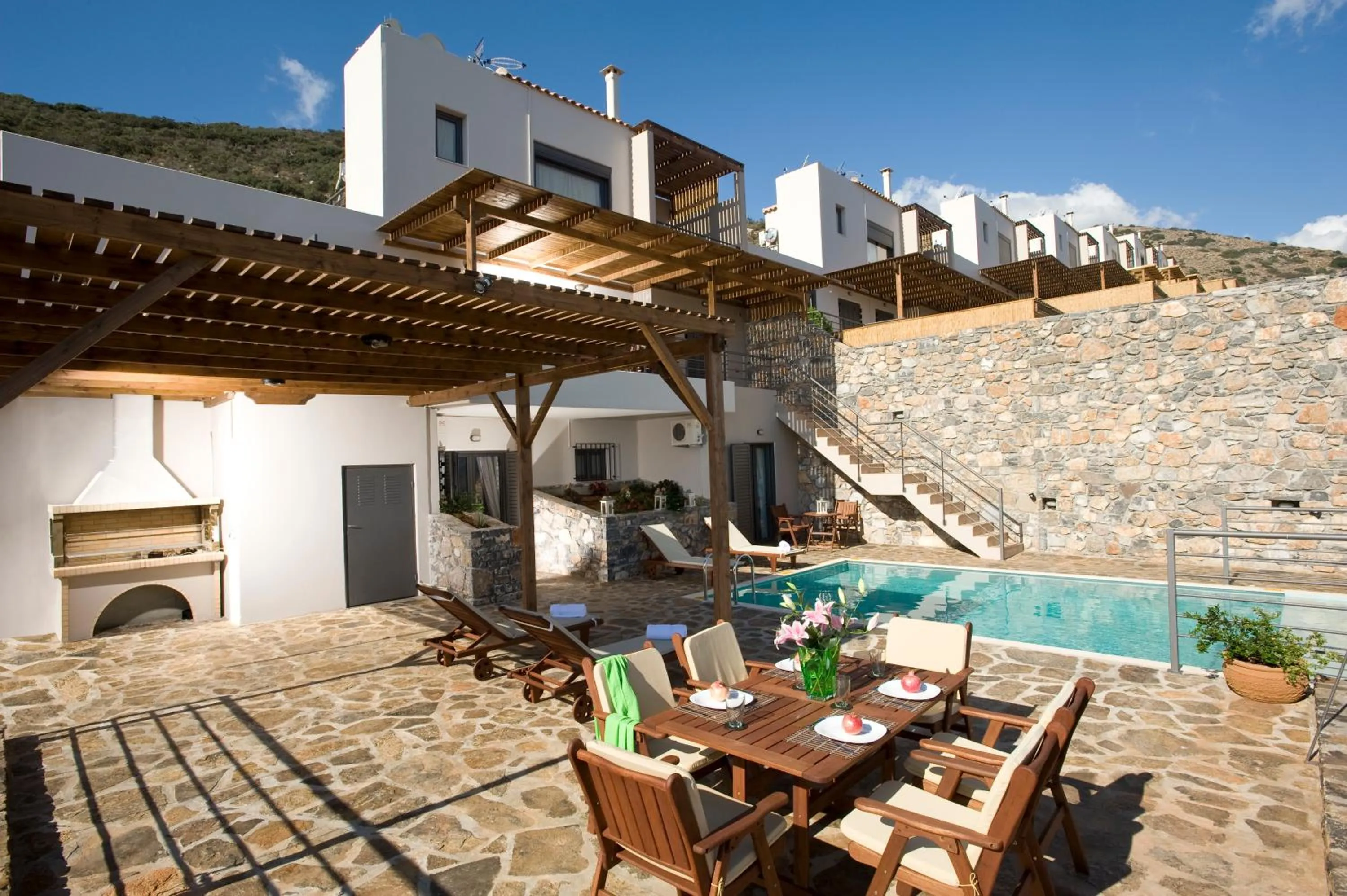 BBQ facilities in Elounda Solfez Villas