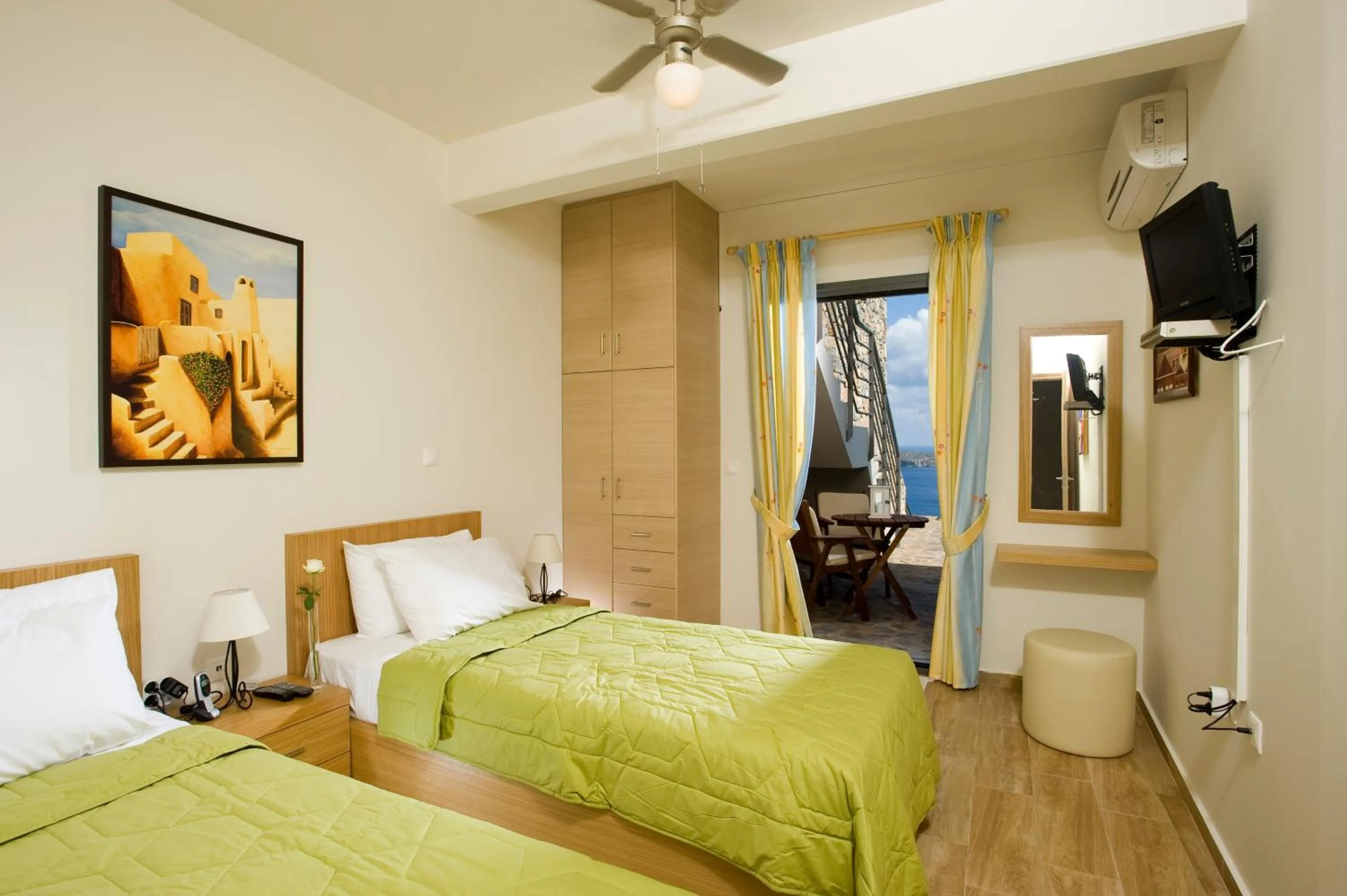 Bedroom, Bed in Elounda Solfez Villas