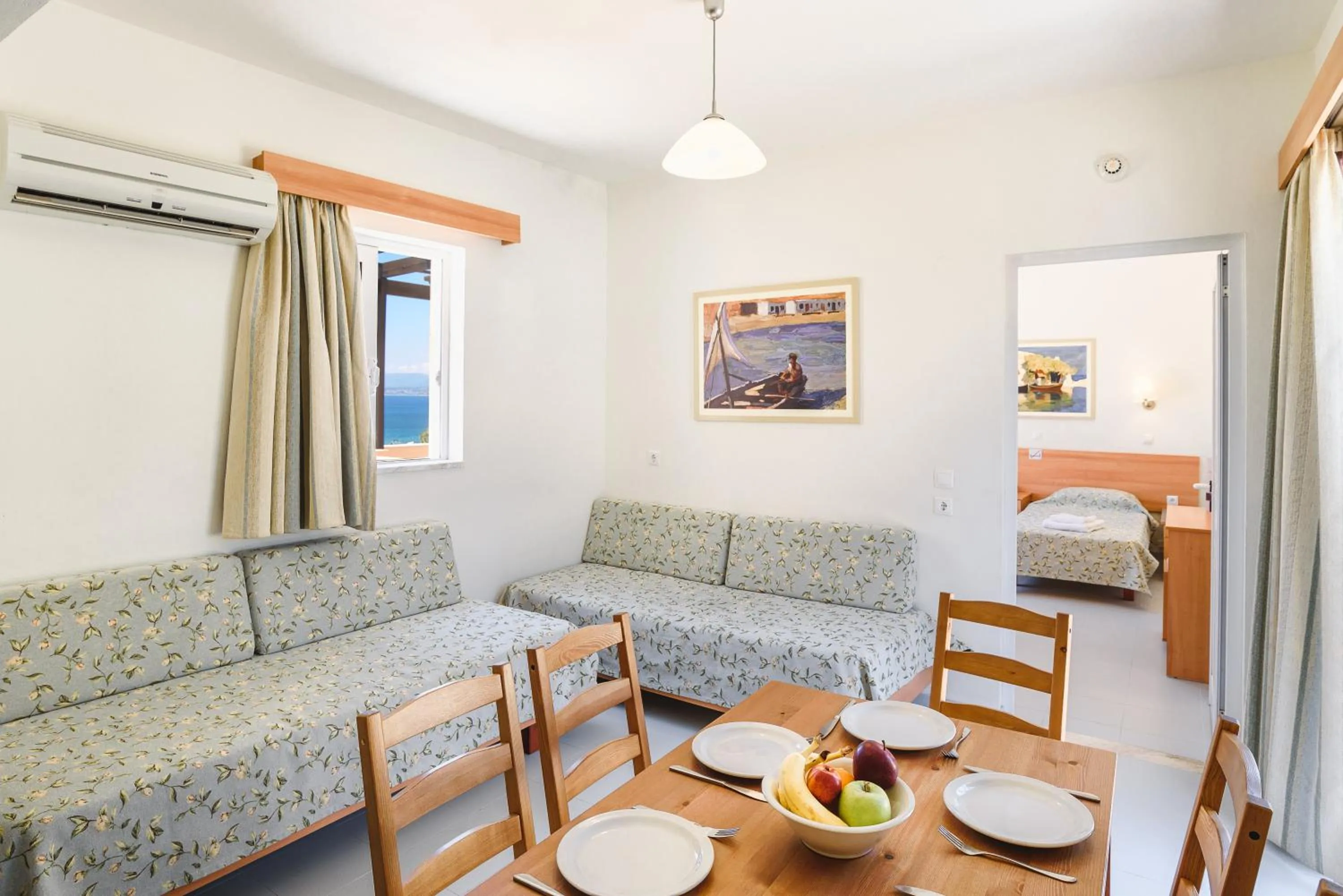 Seating area in Matina Pefkos Aparthotel