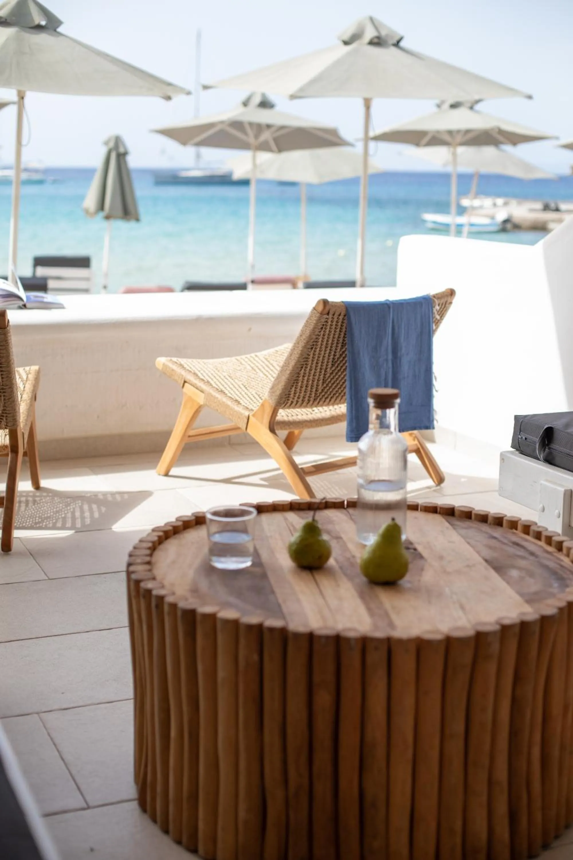 Patio in Acrogiali Beachfront Hotel Mykonos