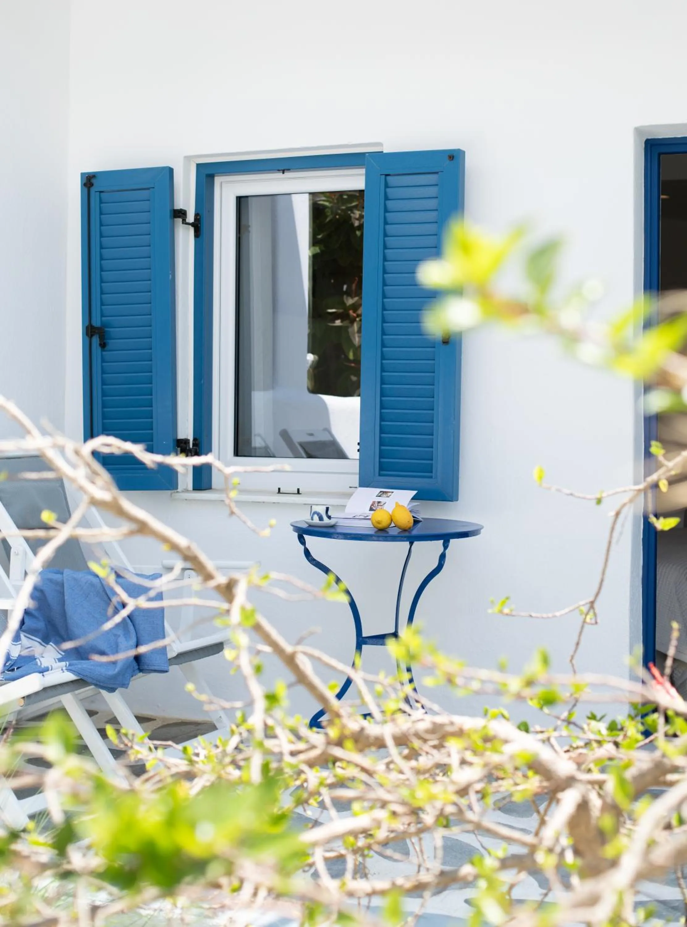 Patio in Acrogiali Beachfront Hotel Mykonos