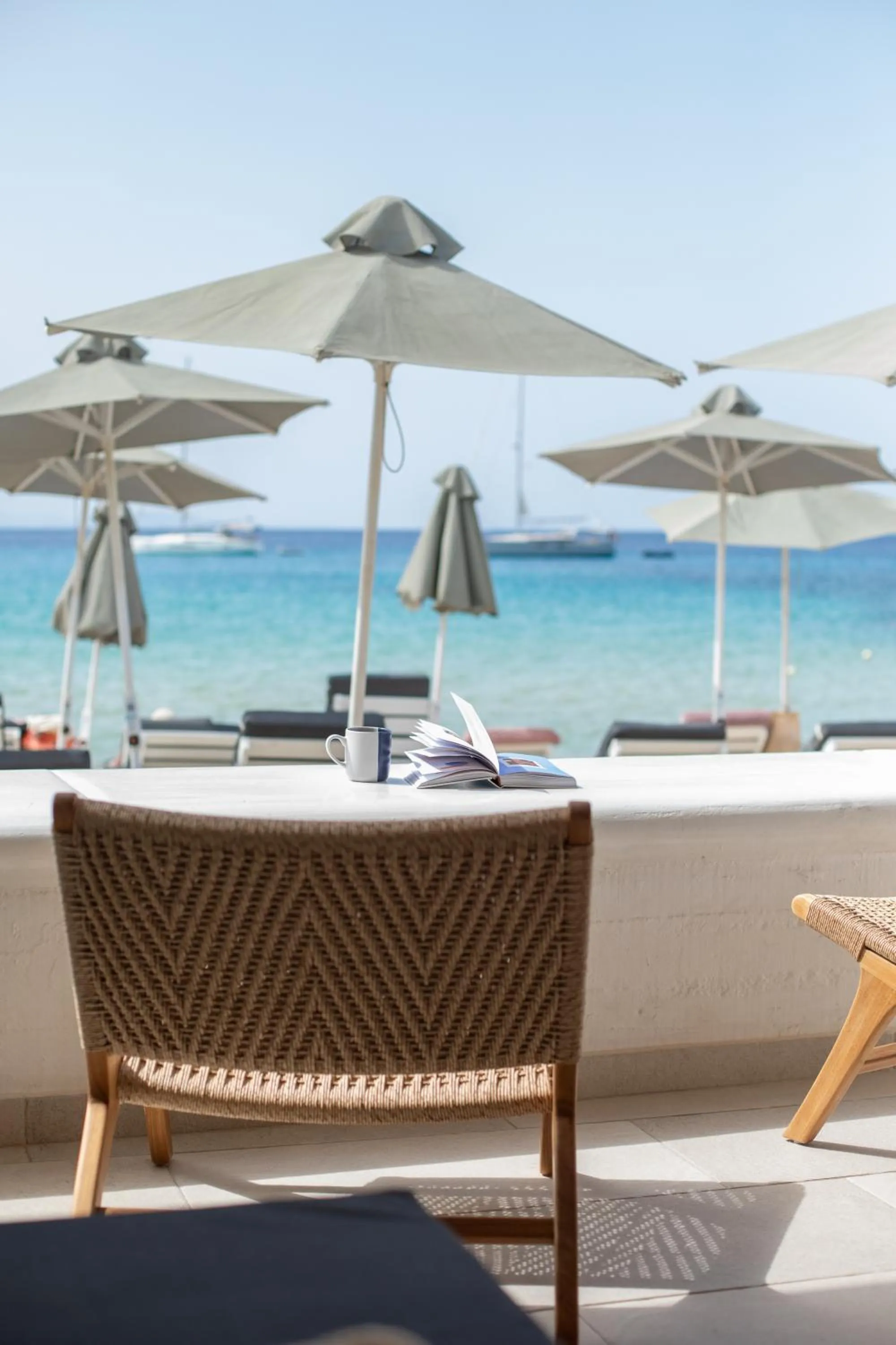 Patio in Acrogiali Beachfront Hotel Mykonos