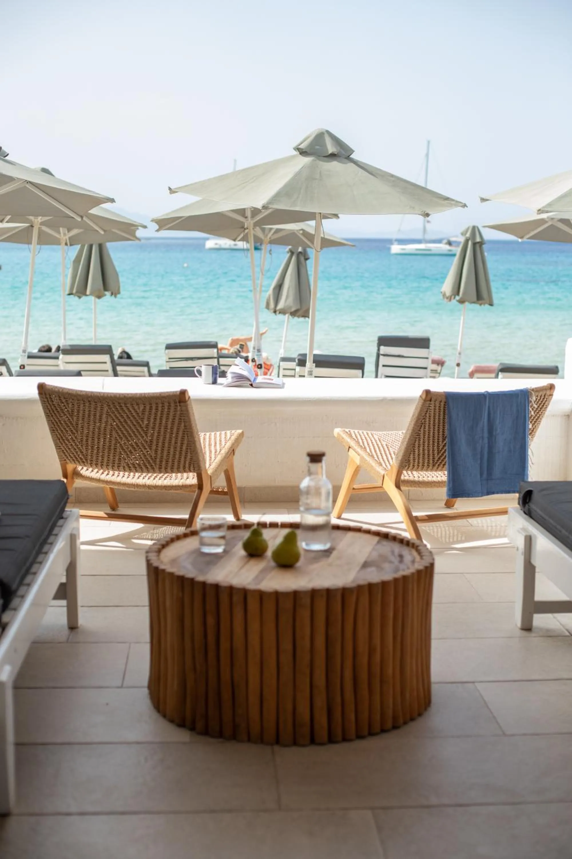 Patio in Acrogiali Beachfront Hotel Mykonos