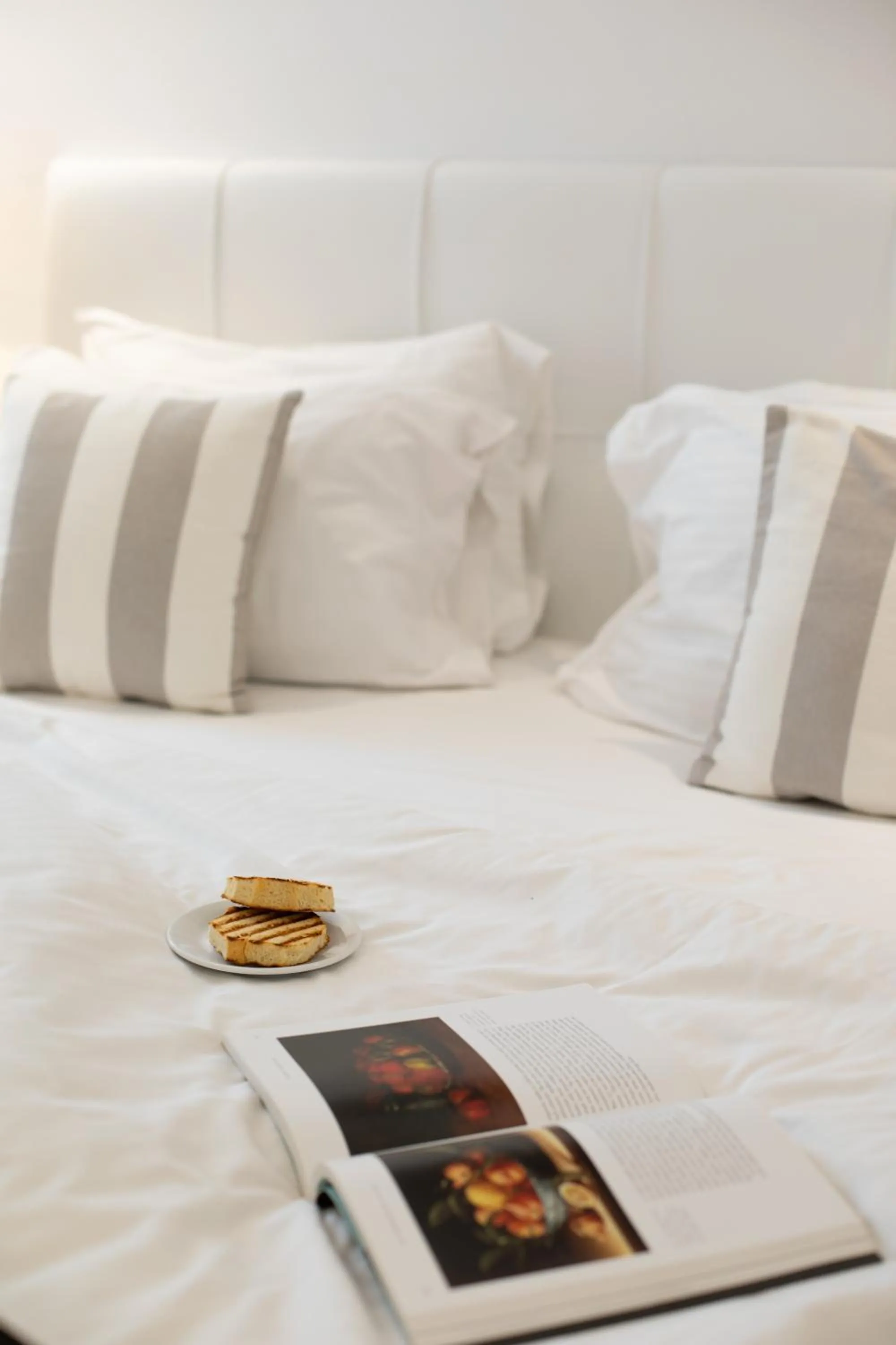 Bed in Acrogiali Beachfront Hotel Mykonos