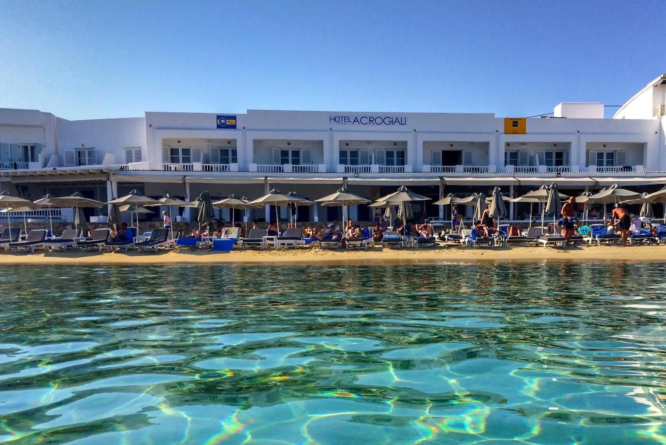 Day in Acrogiali Beachfront Hotel Mykonos