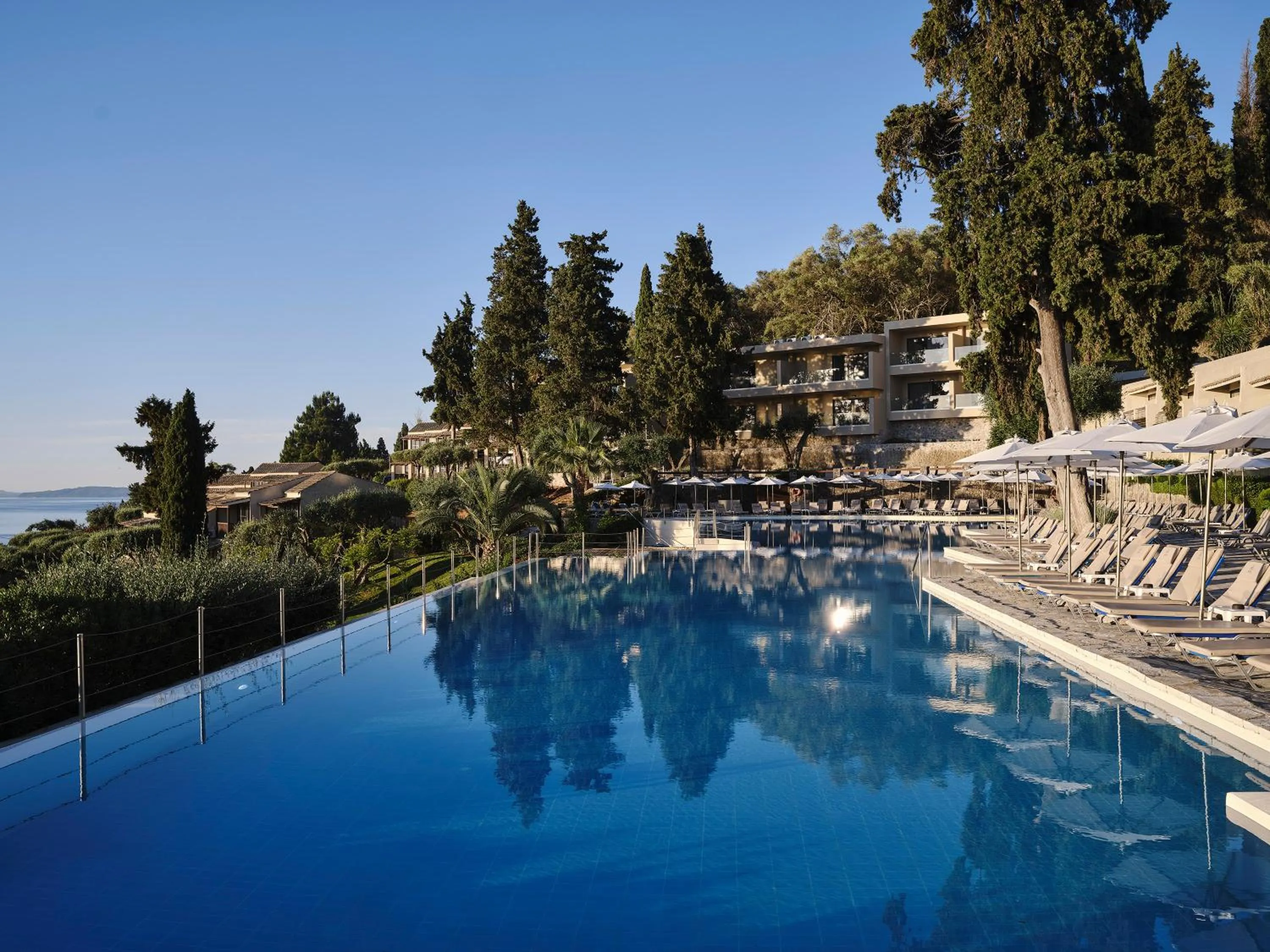 Pool view in Aeolos Beach Resort