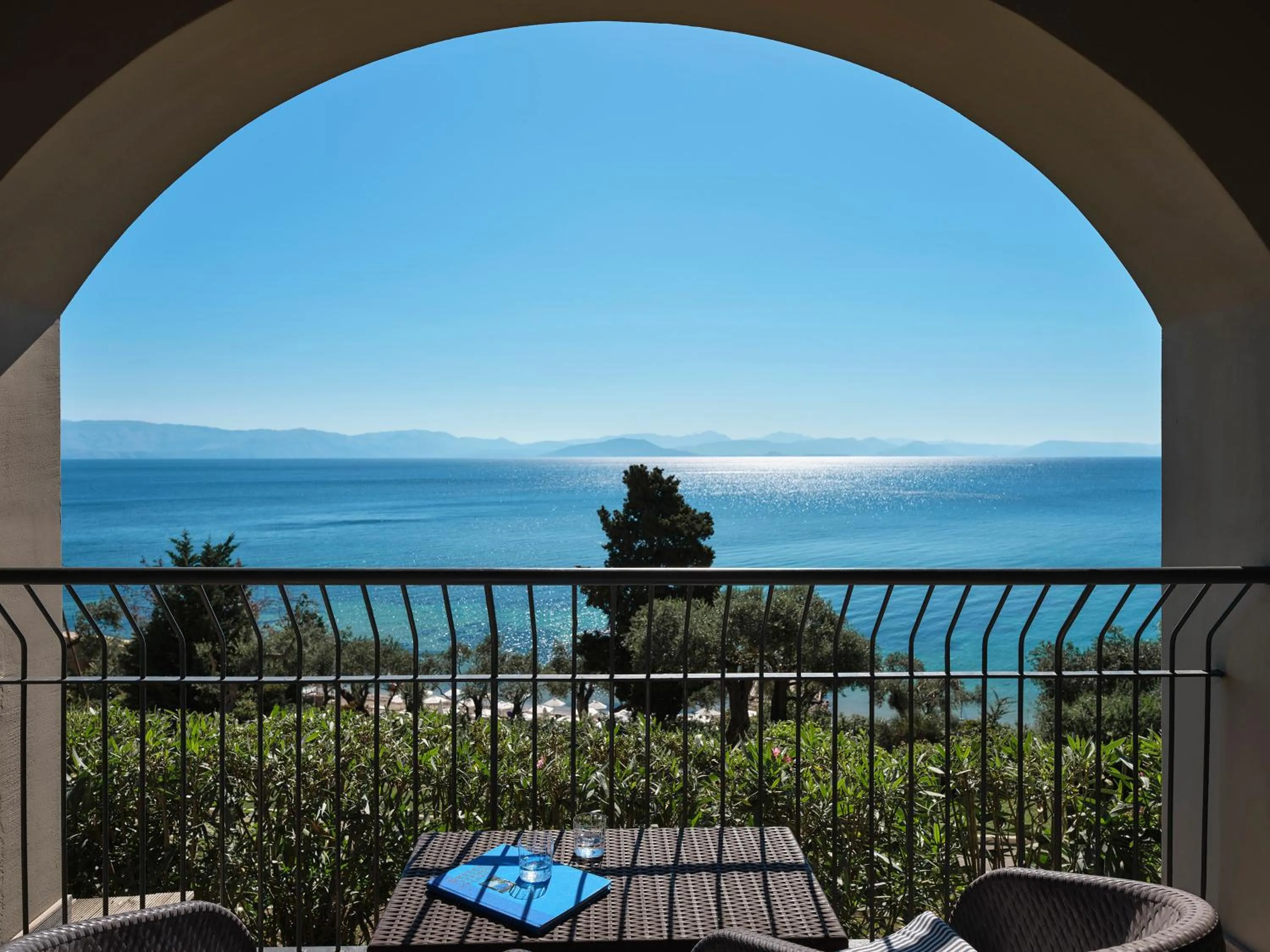Patio in Aeolos Beach Resort